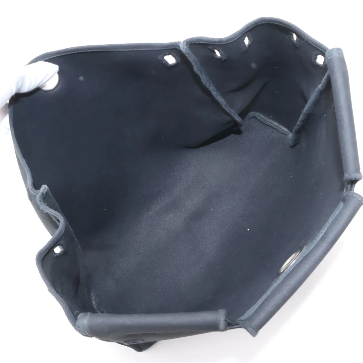 Herbag GM Toile Officier x Vache Hunter Black Matte Silver Hardware D:2000 — view 9