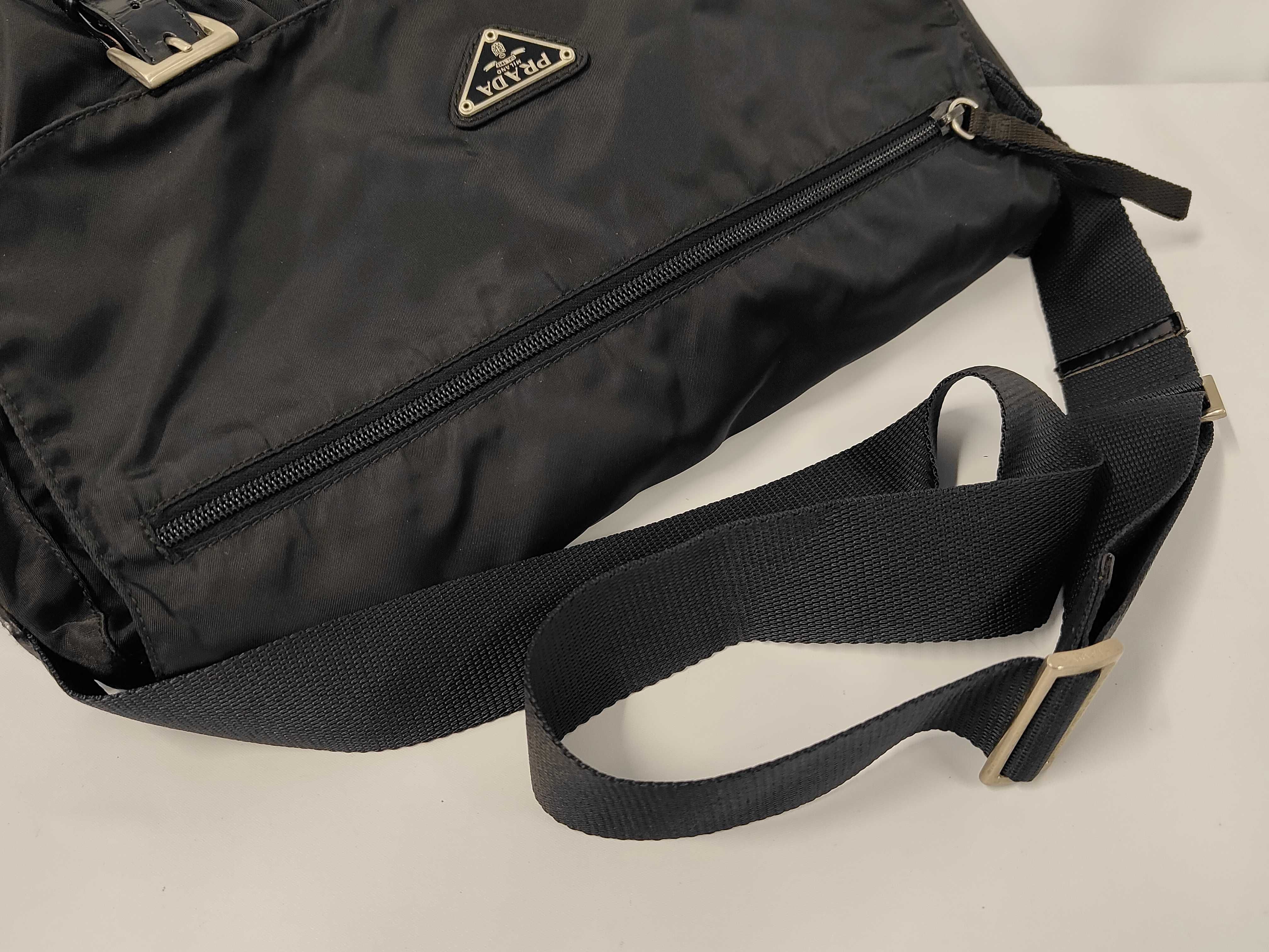 Nylon Shoulder Bag Black Shoulder Bag — view 3