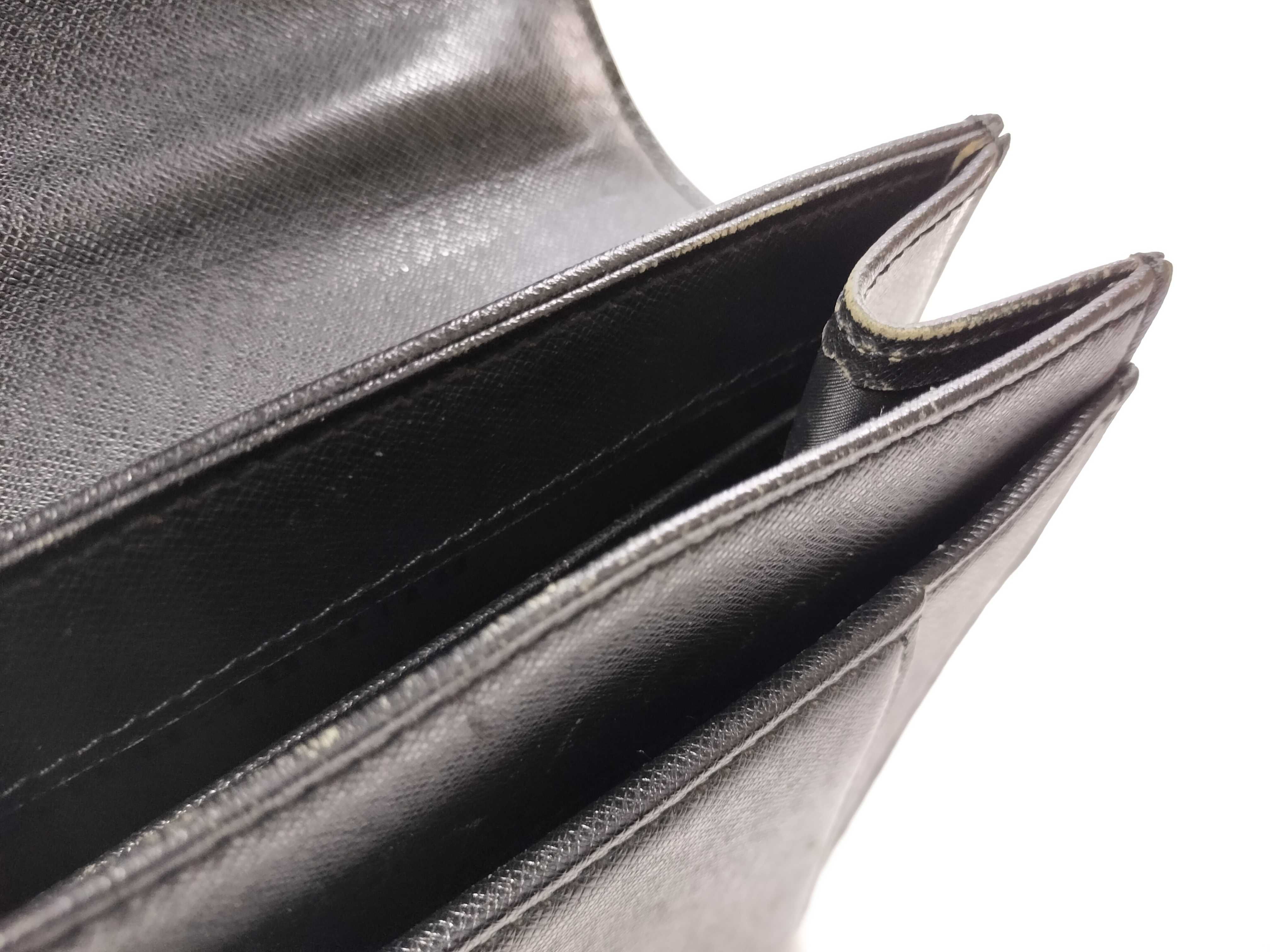 Leather Check Embossed Business Bag — view 9