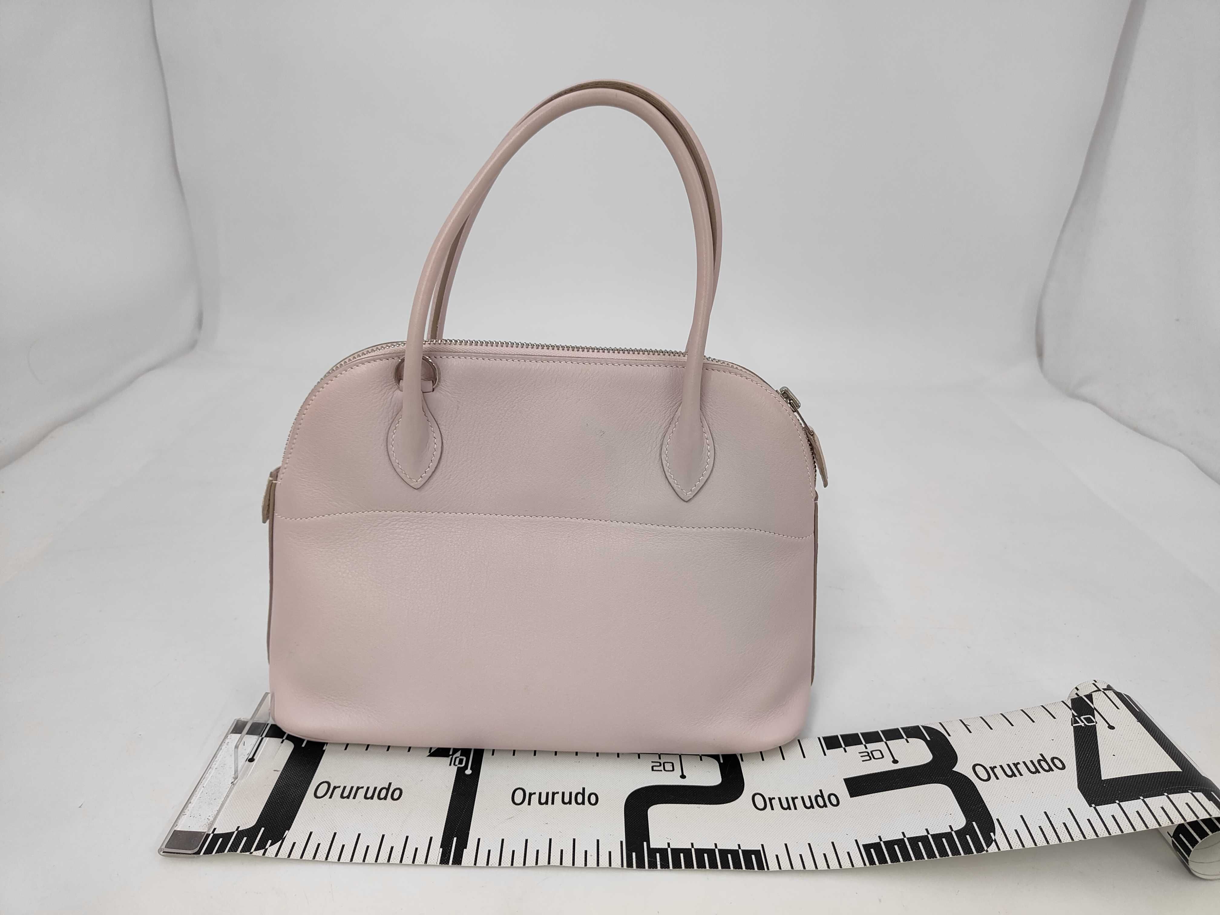 Bolide 27 Chevre leather, Rose Dragee, Silver hardware, [Stamp] K, Handbag — view 2