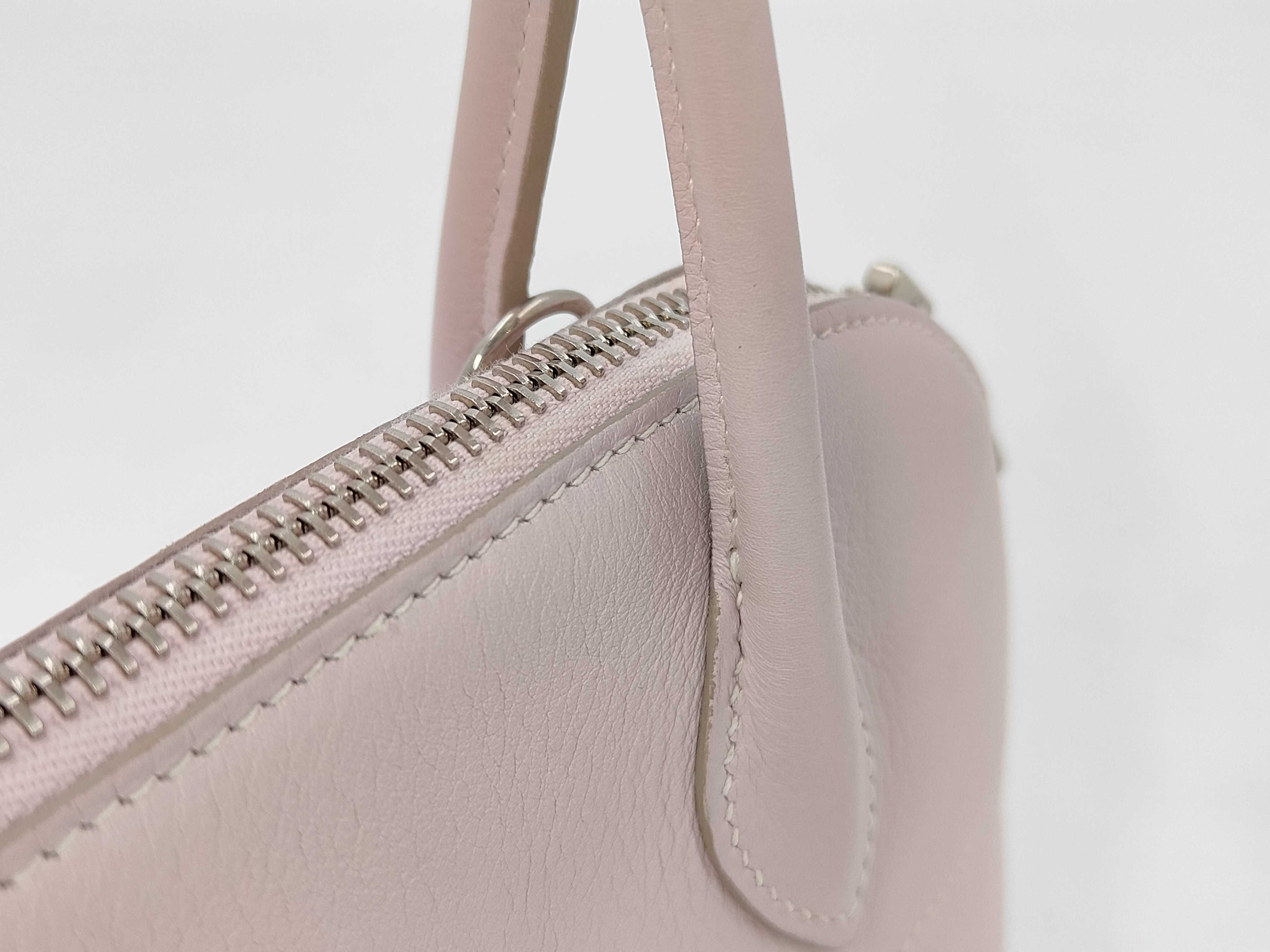 Bolide 27 Chevre leather, Rose Dragee, Silver hardware, [Stamp] K, Handbag — view 3