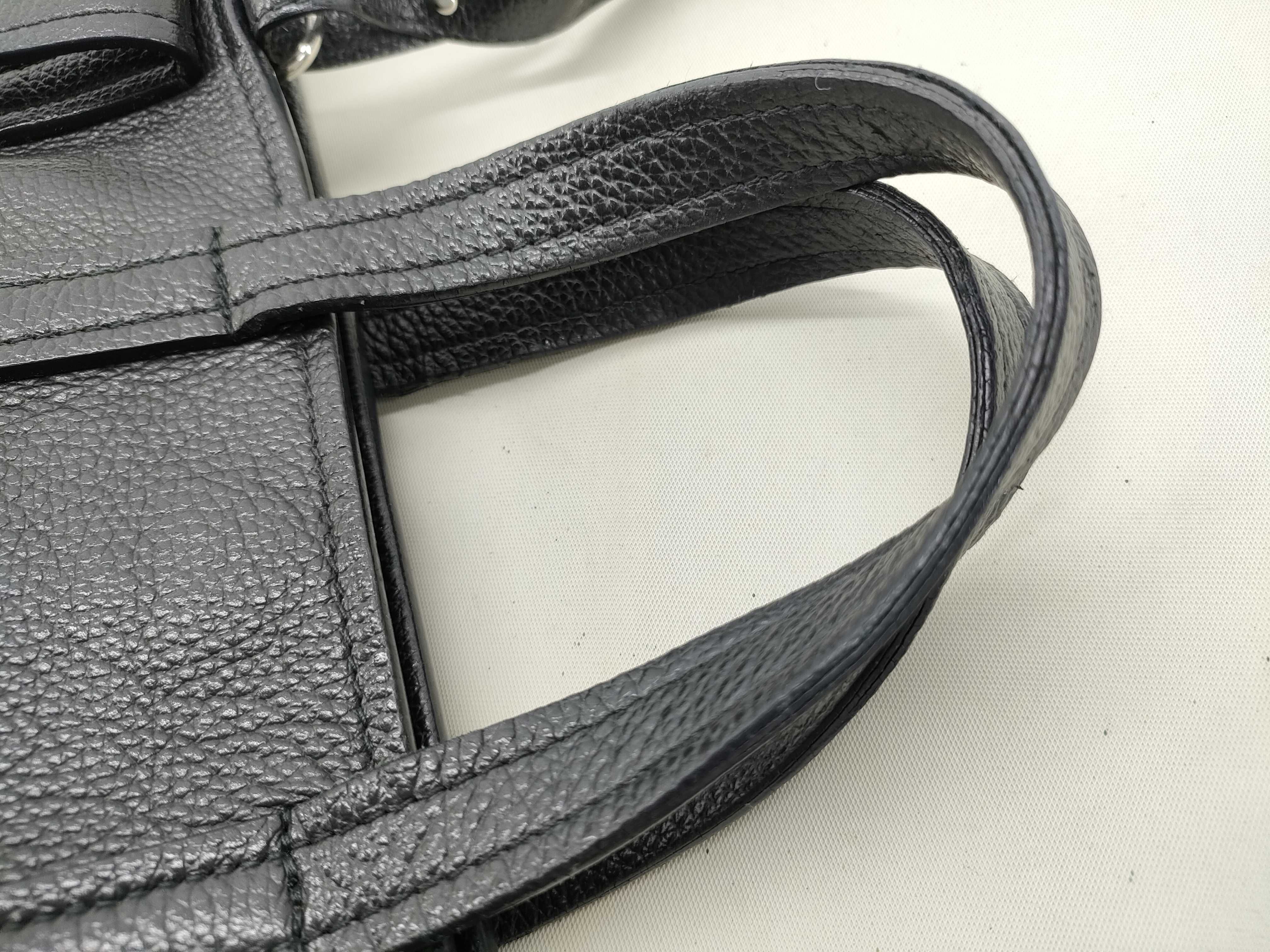 Everyday Tote XS Denim x Leather 2-Way Handbag Black 672793 Handbag — view 6