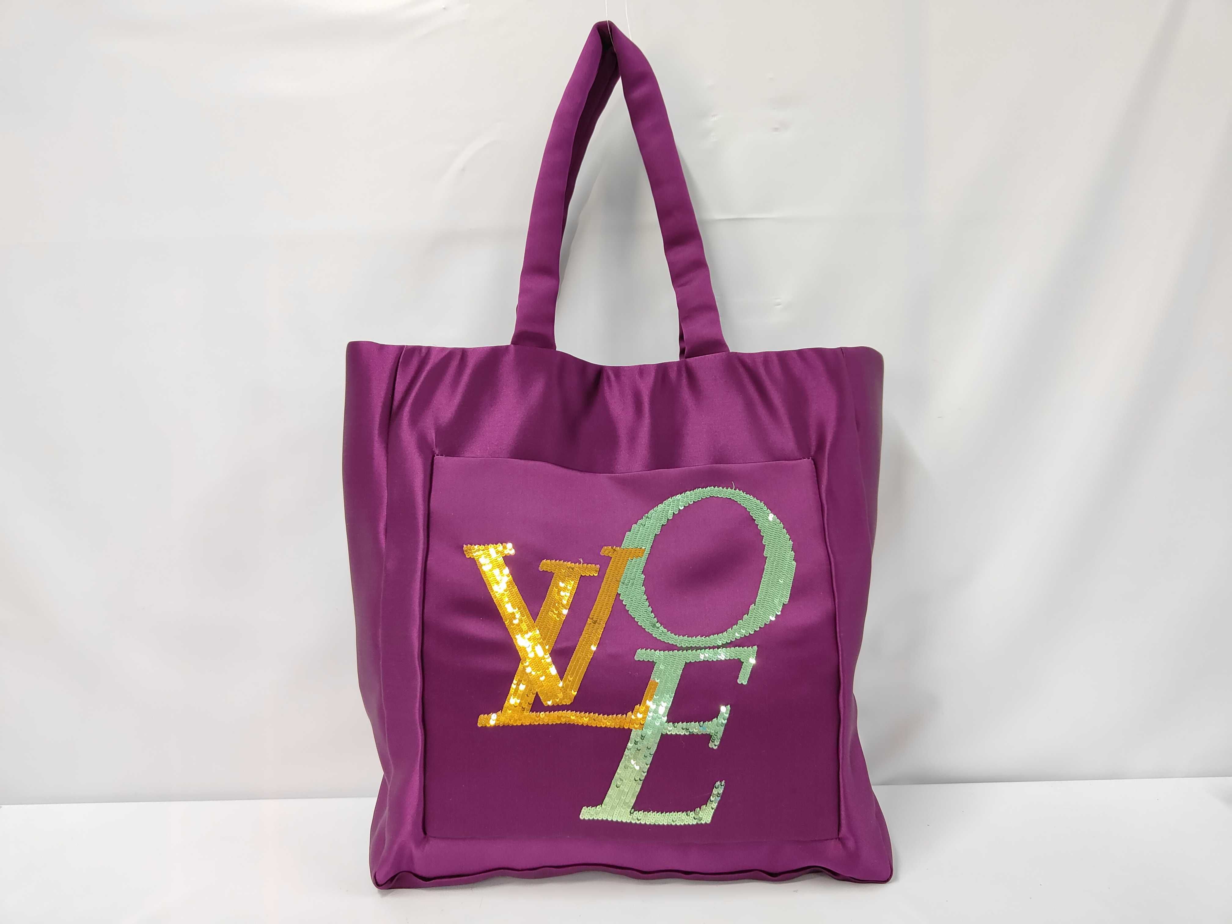 That's Love Tote Bag MM Satin Violet M95387 FO0037 Tote Bag
