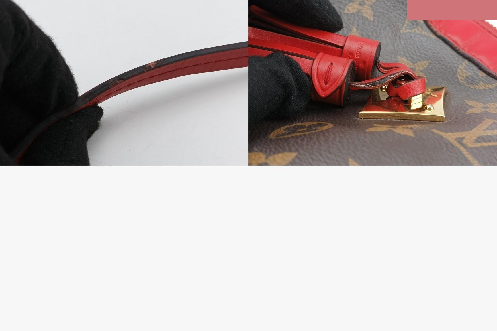 Saint-Onge Monogram Canvas x Calf Leather Monogram/Brown x Coquelicot — view 11