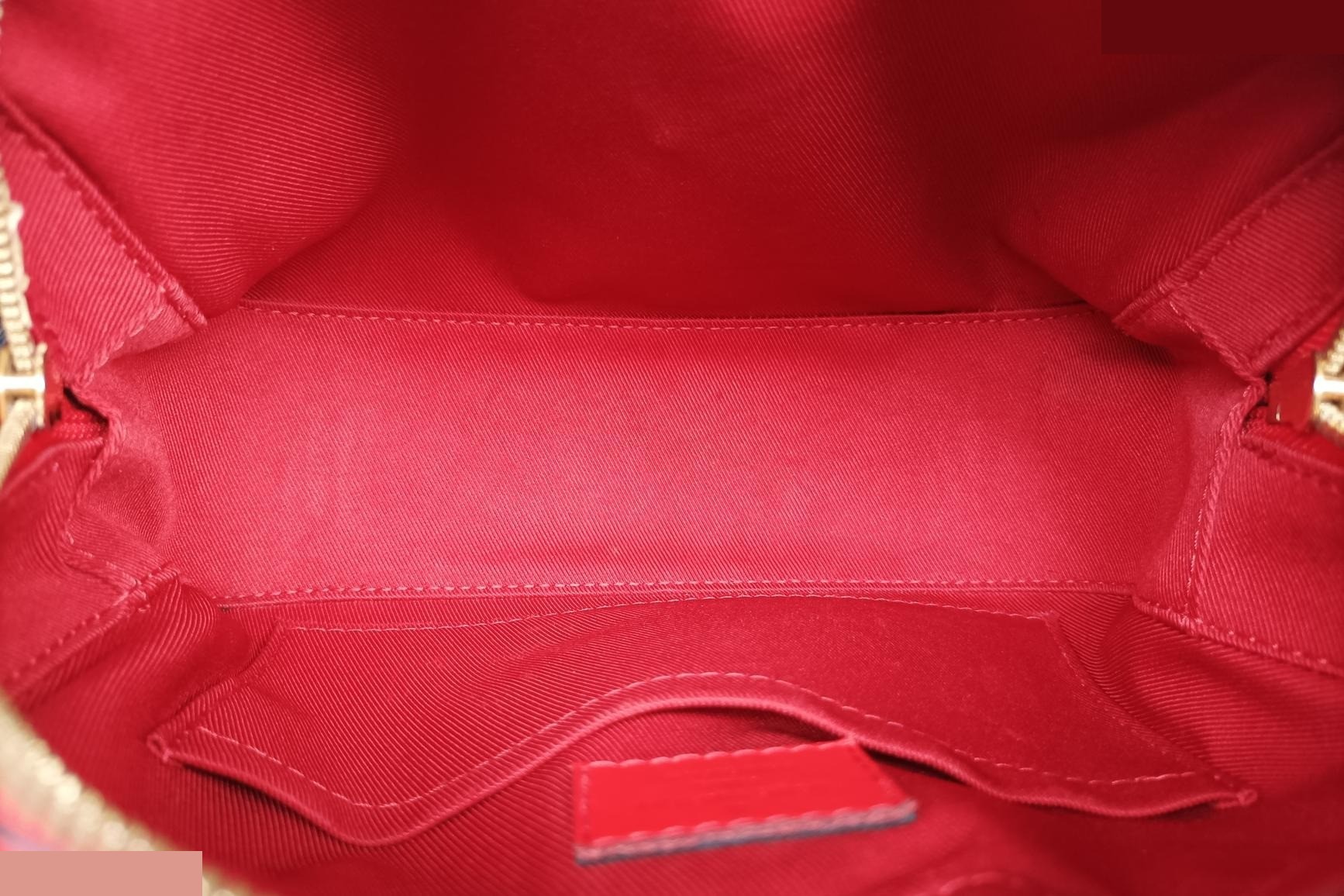 Saint-Onge Monogram Canvas x Calf Leather Monogram/Brown x Coquelicot — view 6