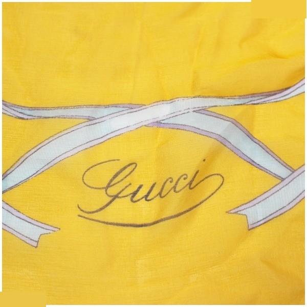 silk scarf, floral pattern, with tag. — view 5