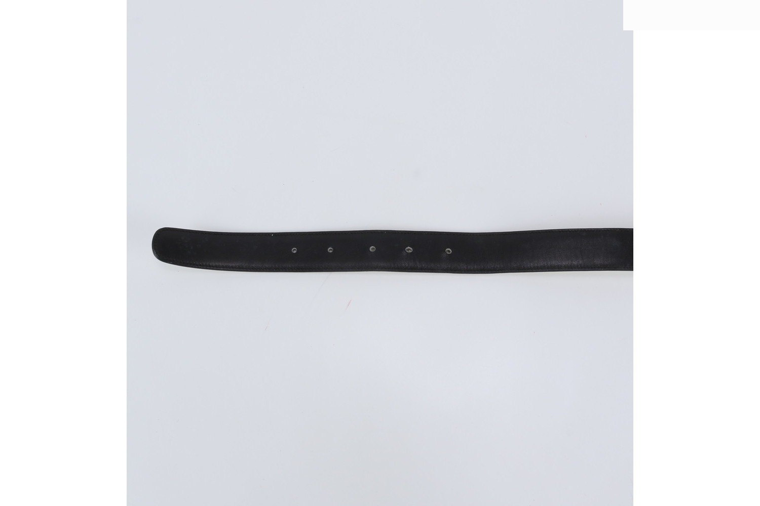Carriage-style metal fittings, leather, reversible belt, 2-way, gold buckle — view 7