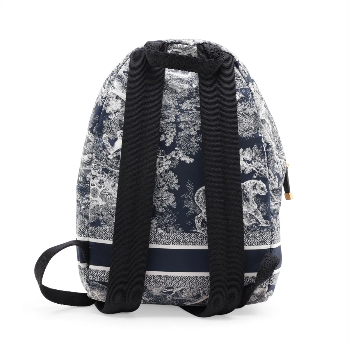 Nylon Backpack/Rucksack, Navy — view 2