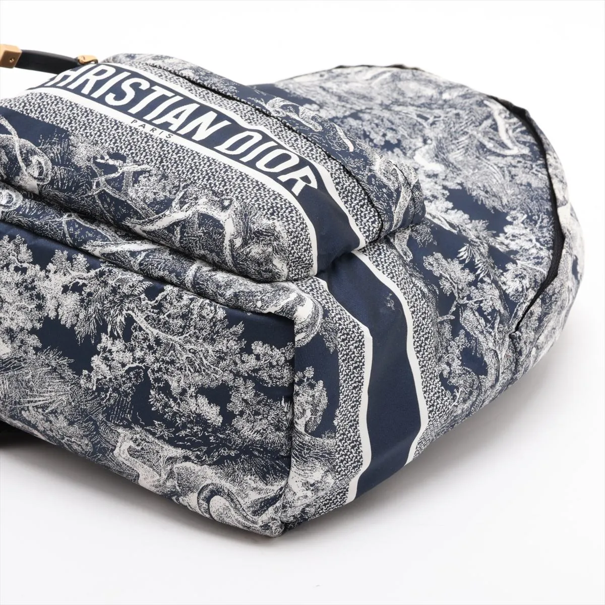 Nylon Backpack/Rucksack, Navy — view 3