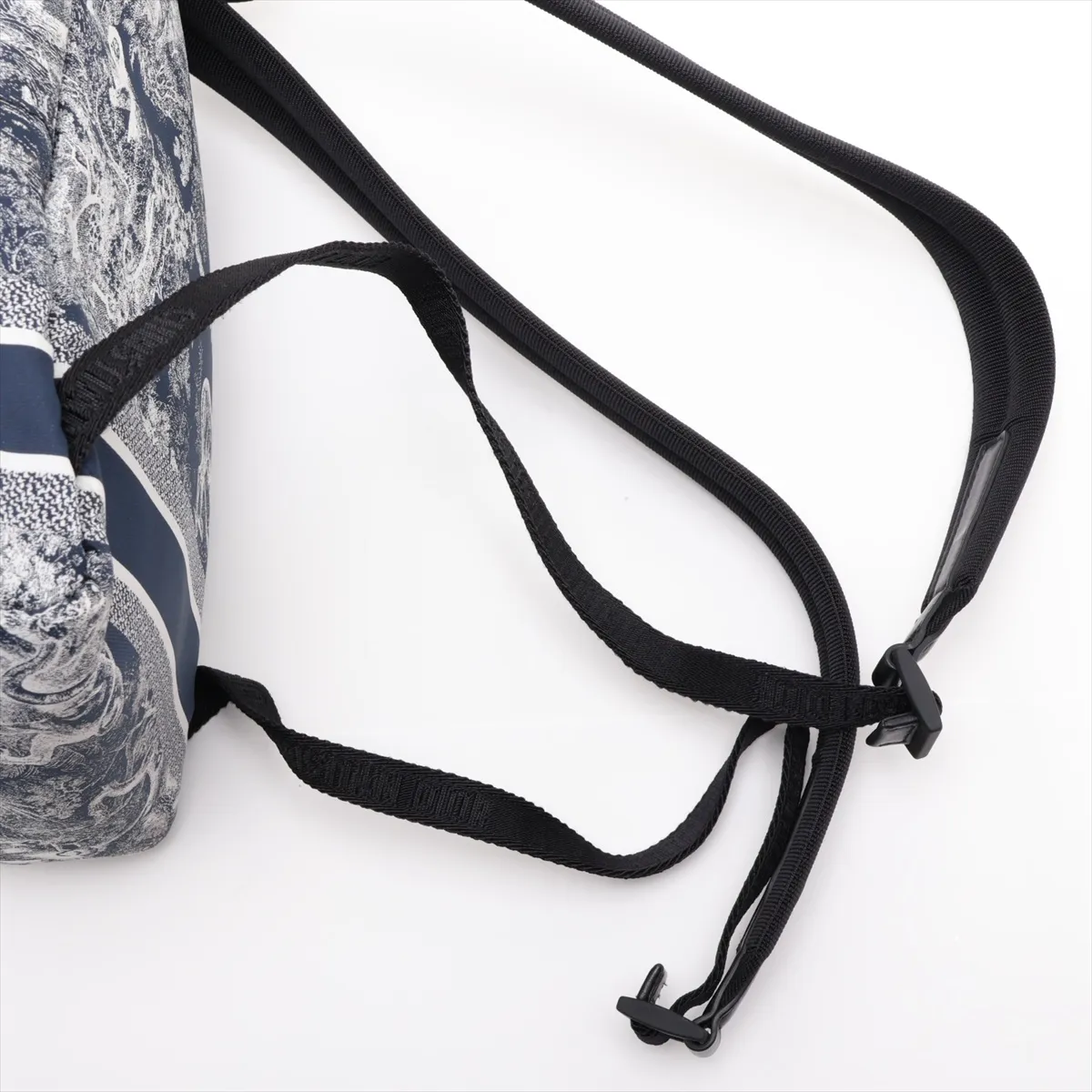 Nylon Backpack/Rucksack, Navy — view 6