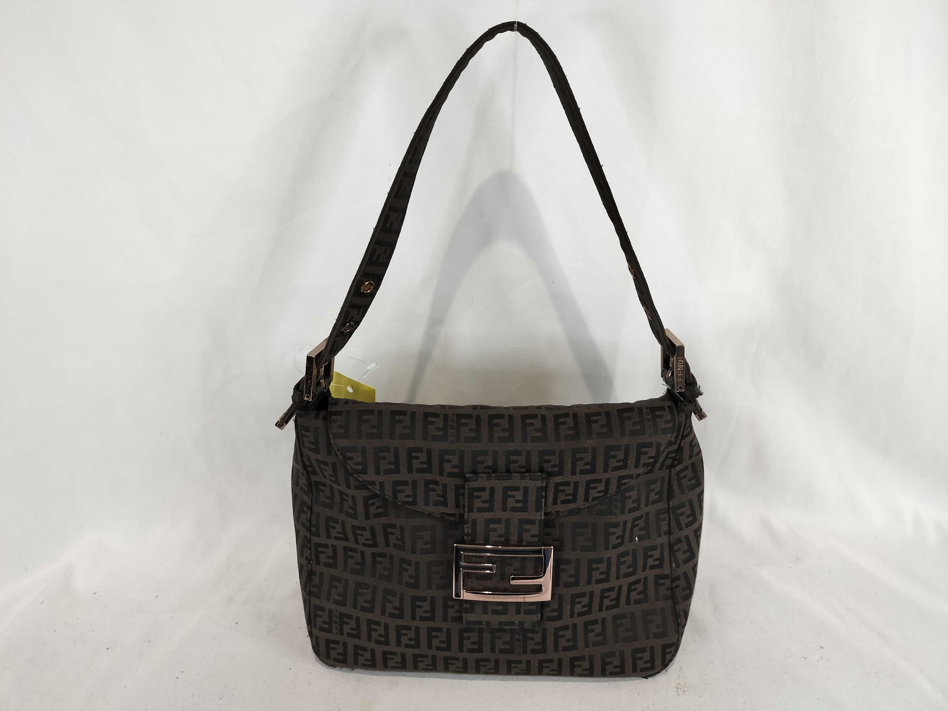 Mamma Bucket Brown Handbag with Pink Gold Hardware