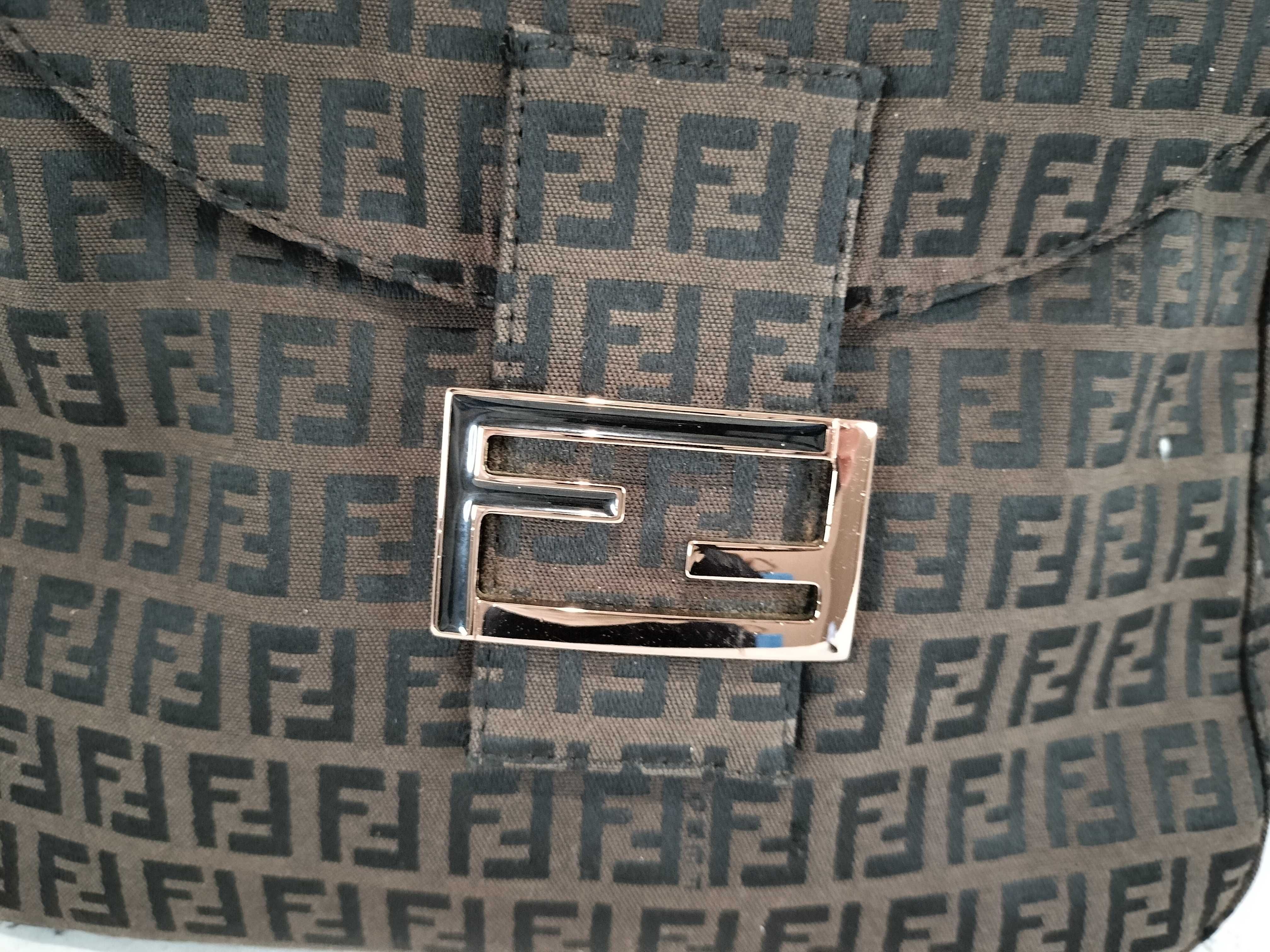Mamma Bucket Brown Handbag with Pink Gold Hardware — view 2