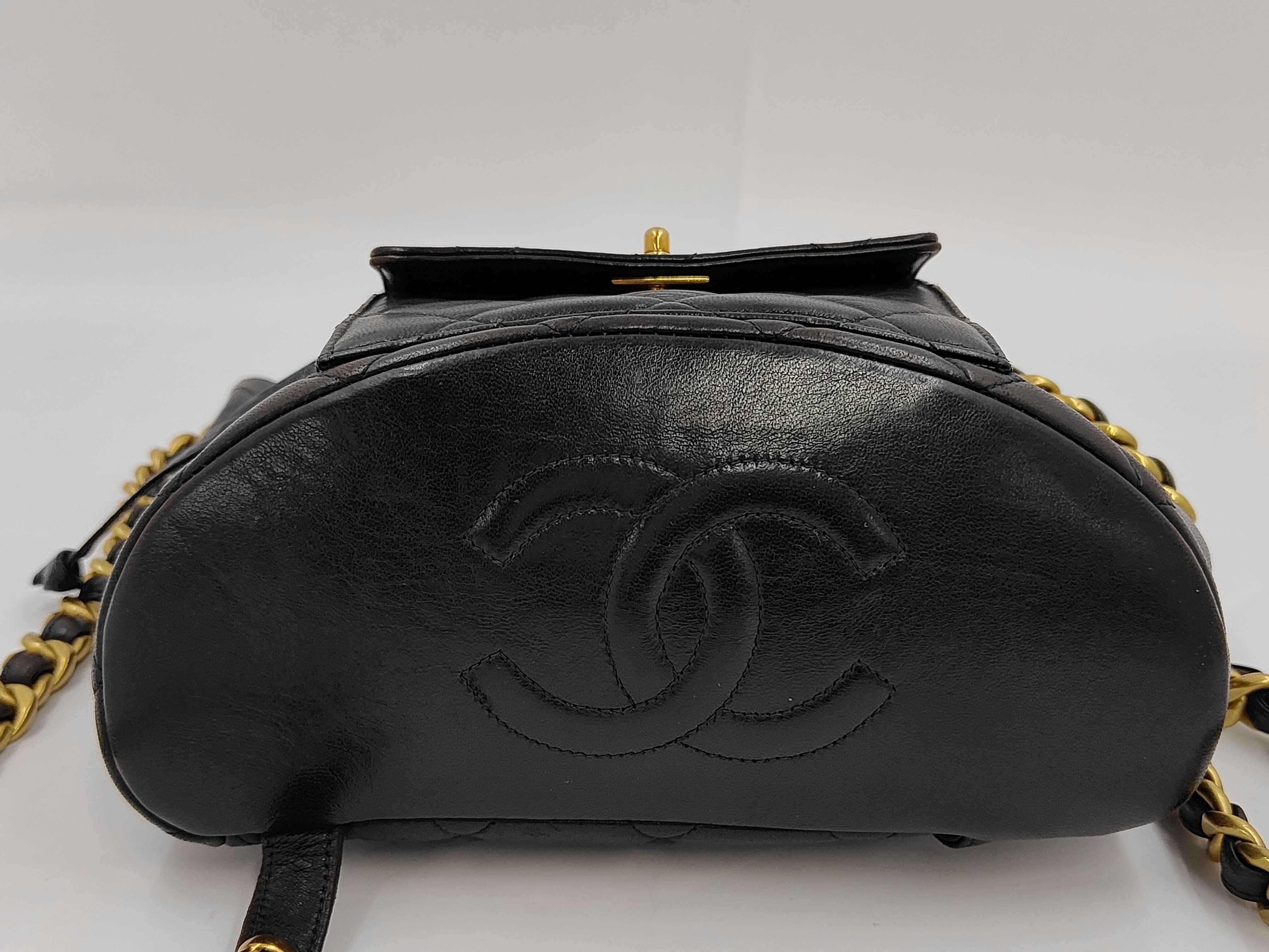 Matelassé Backpack, Lambskin, Black, Gold Hardware, 4032899 (Serial Number 4) — view 4