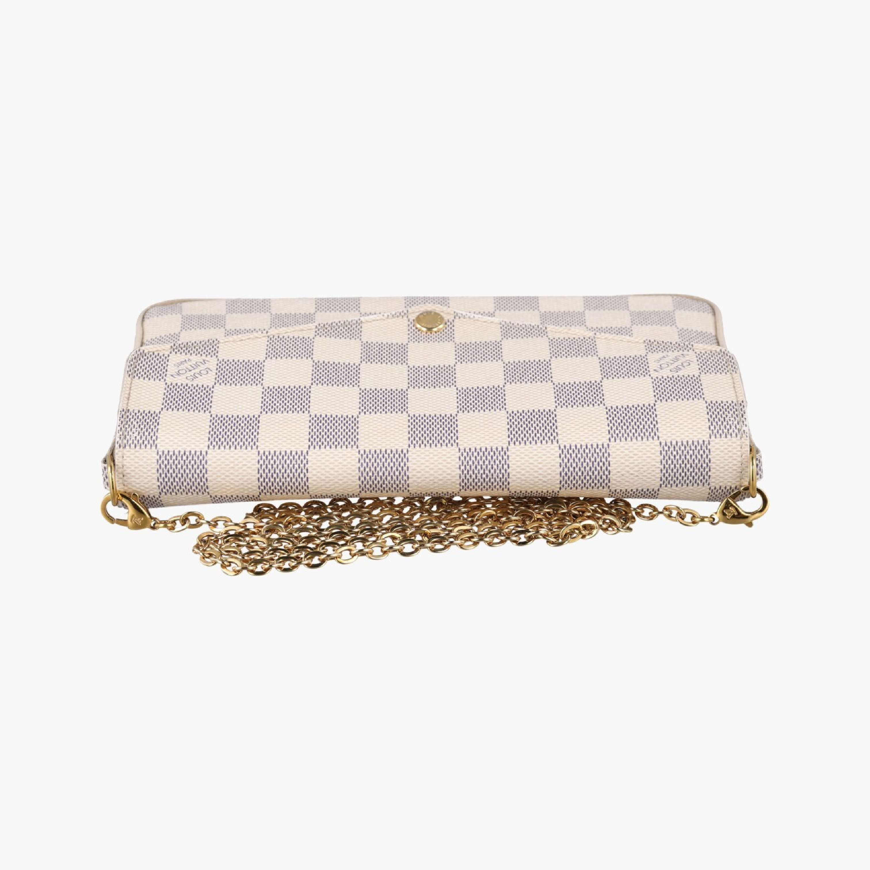 Pochette Felicie Azur Damier Canvas N63106 MI3156 Shoulder Bag — view 5