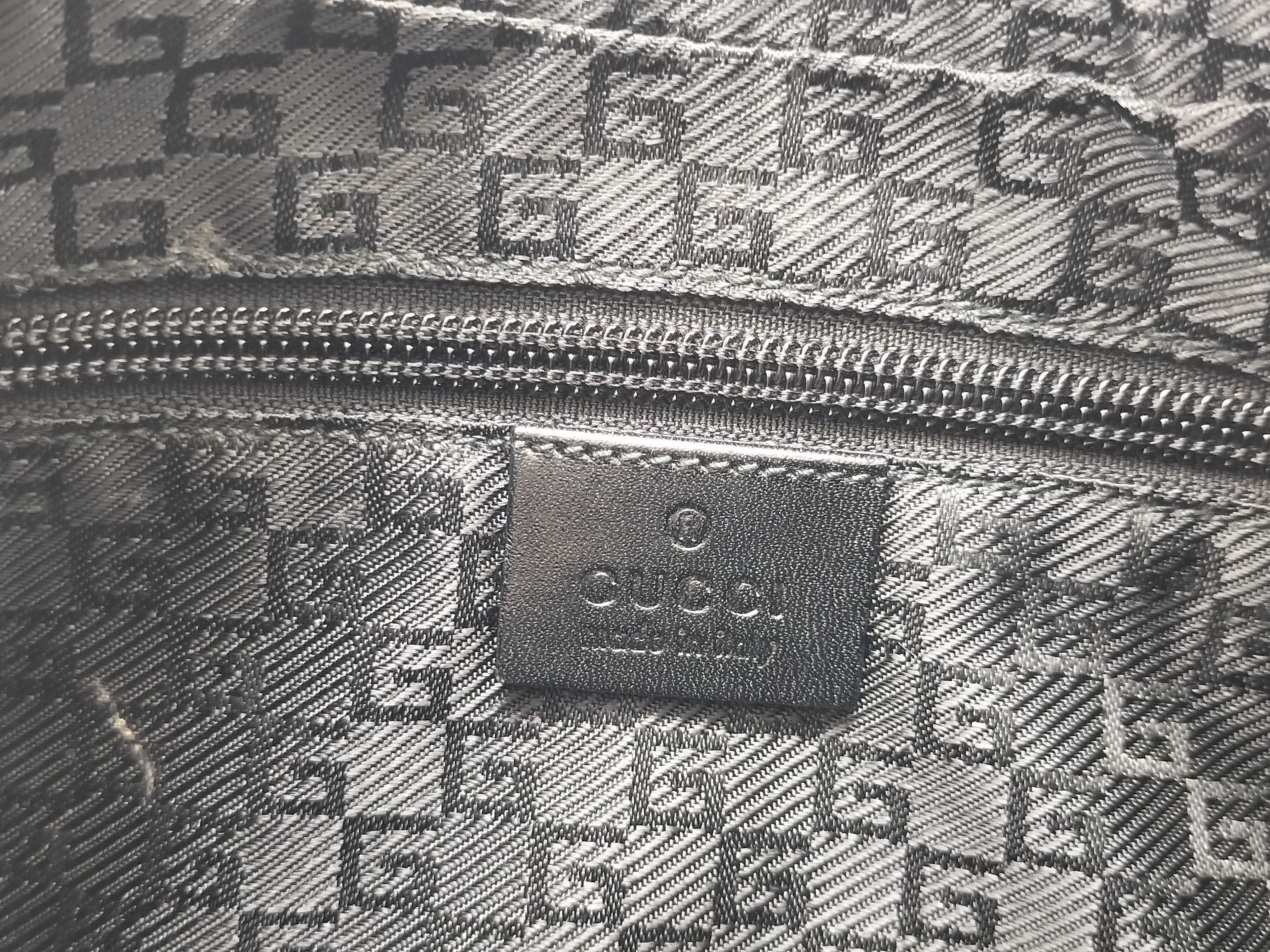 logo plate nylon shoulder bag — view 14