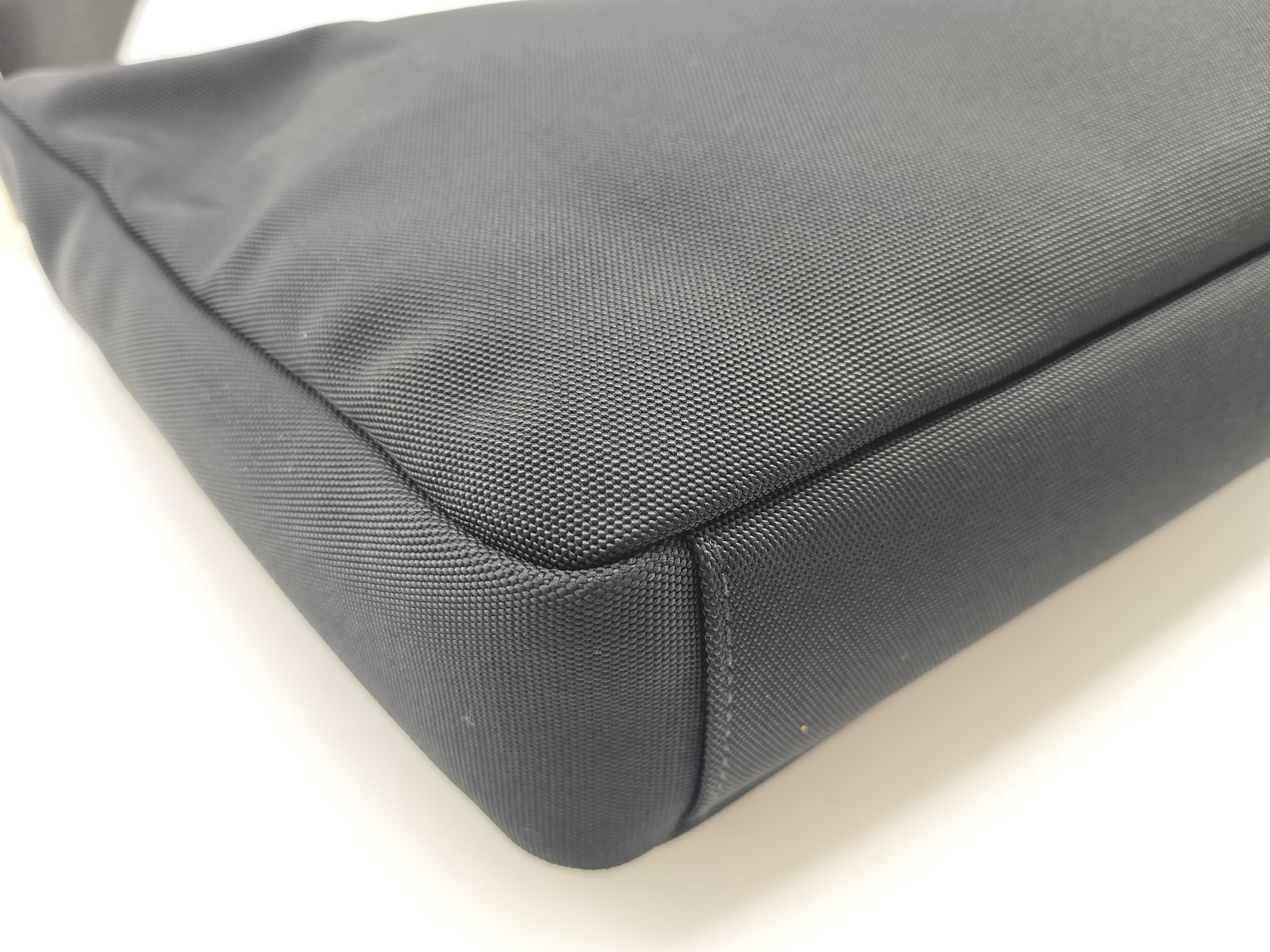 logo plate nylon shoulder bag — view 4