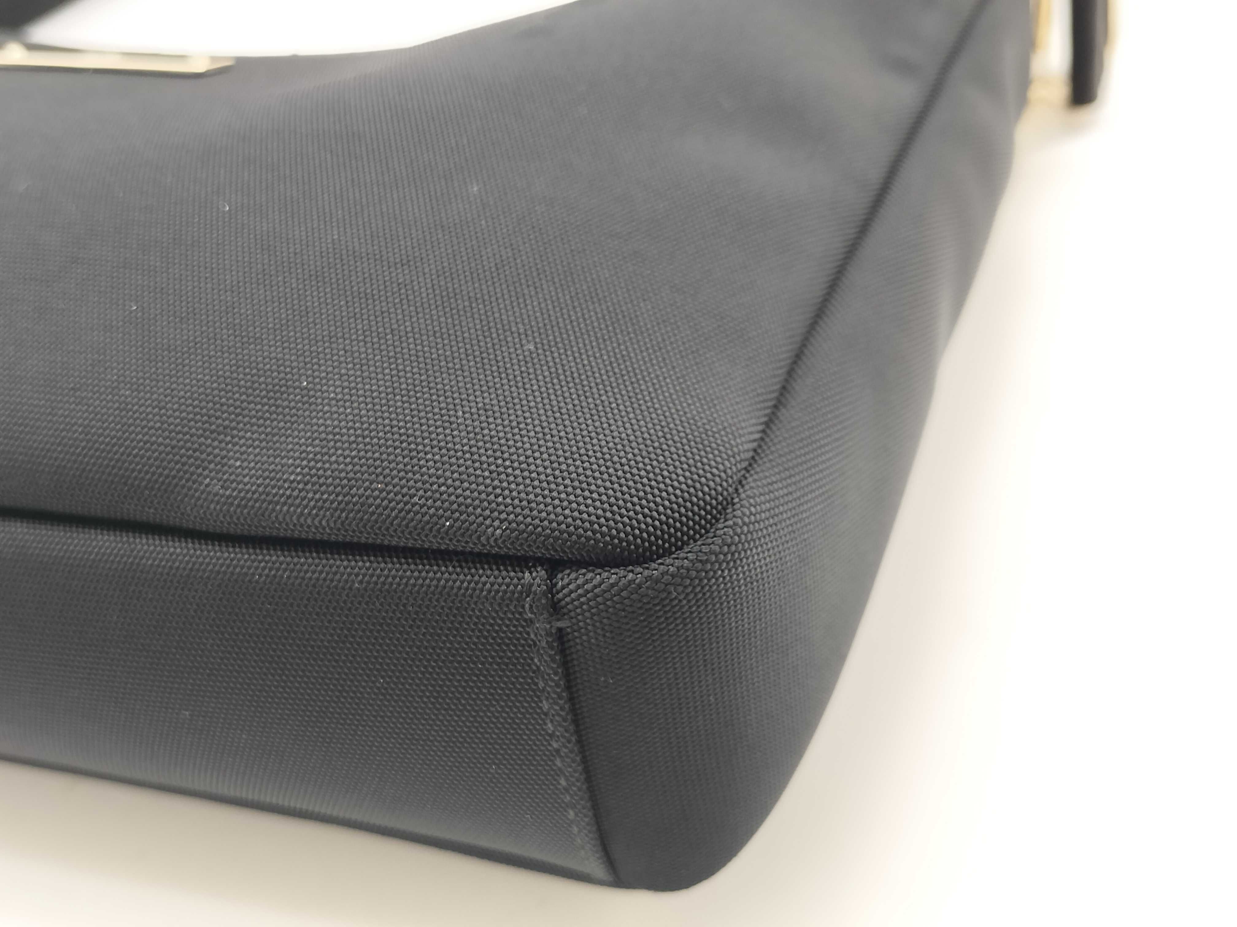 logo plate nylon shoulder bag — view 5