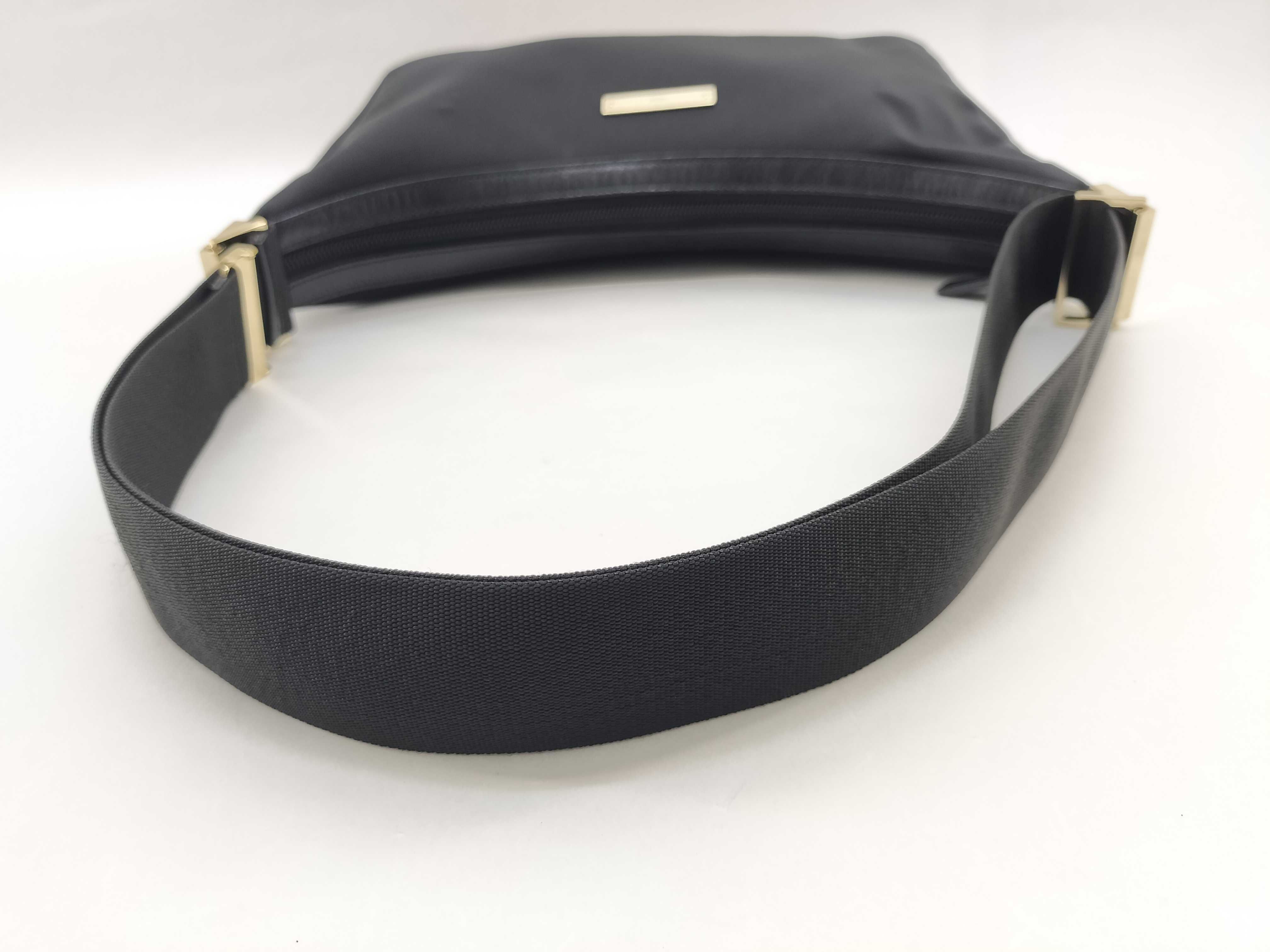 logo plate nylon shoulder bag — view 7