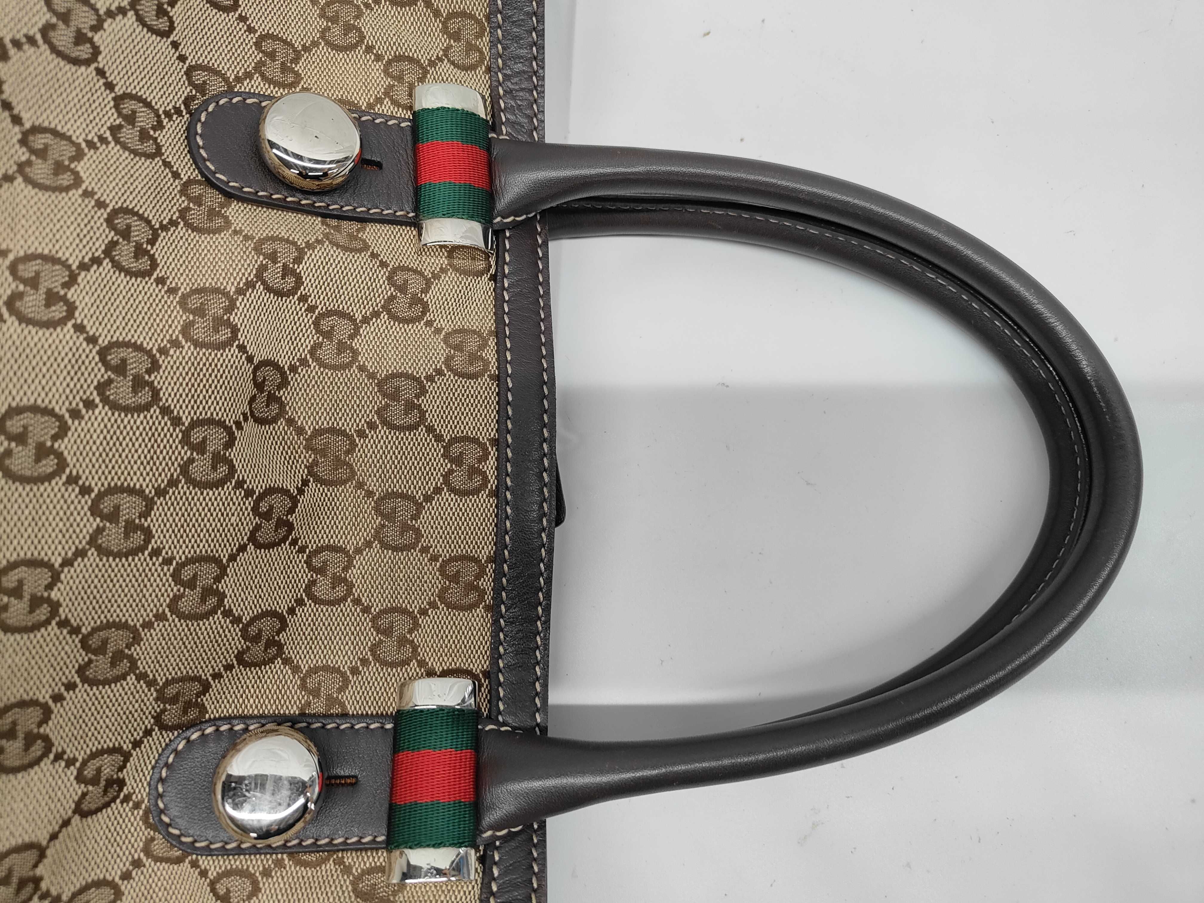 GG Canvas Sherry Line Tote Bag — view 5