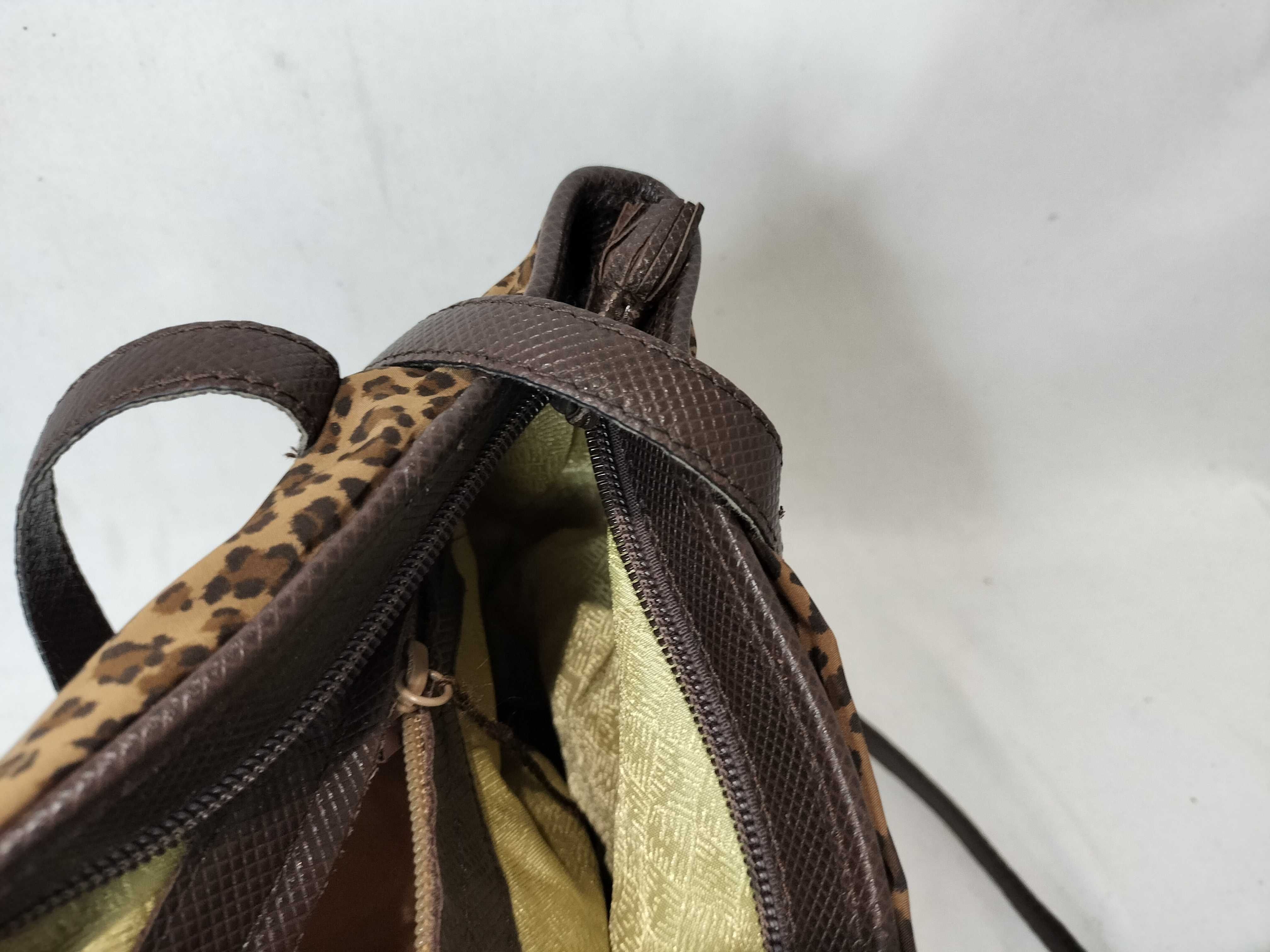 Nylon Leopard Print Tote Hand Shoulder Bag — view 13