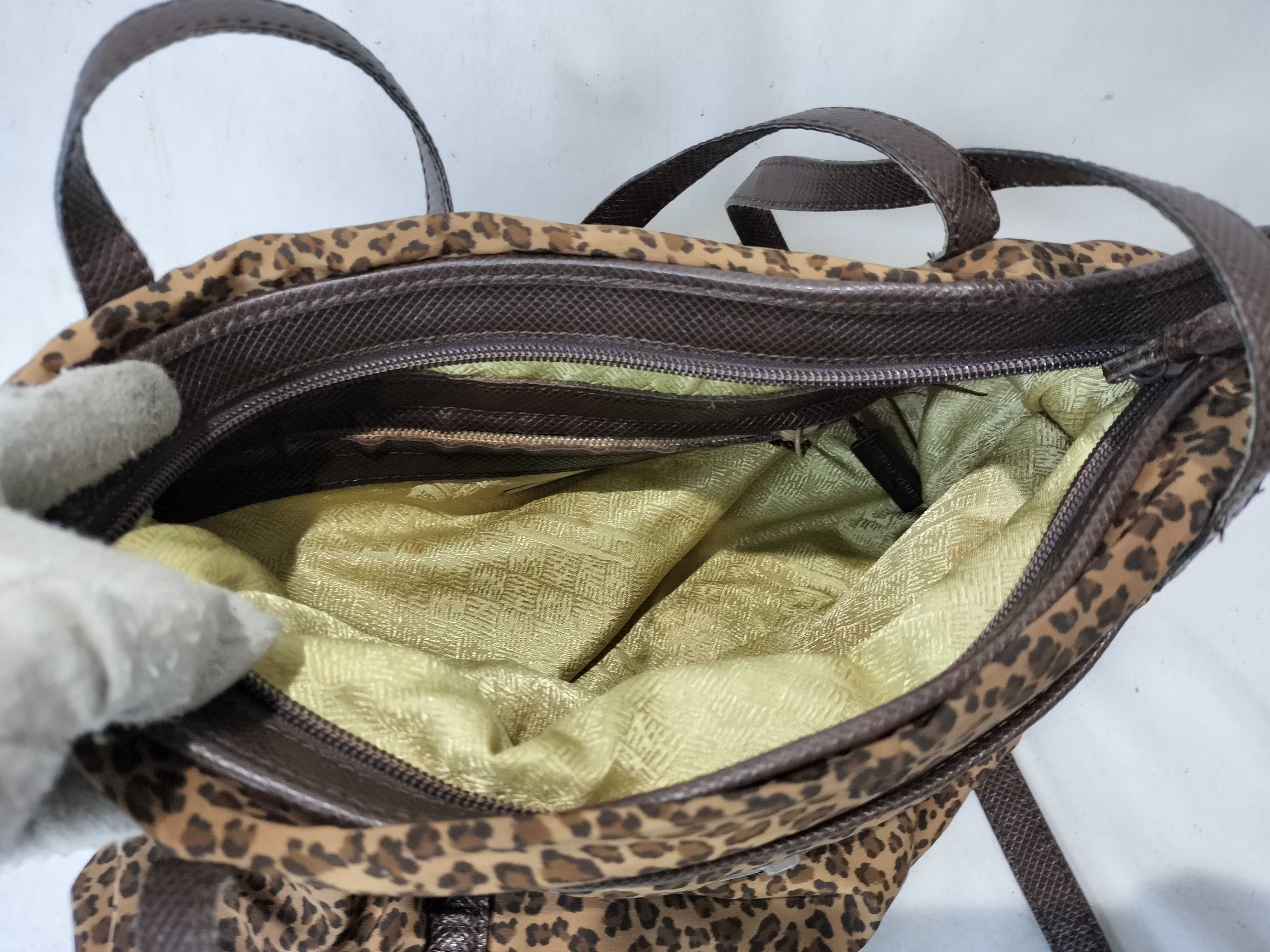 Nylon Leopard Print Tote Hand Shoulder Bag — view 10
