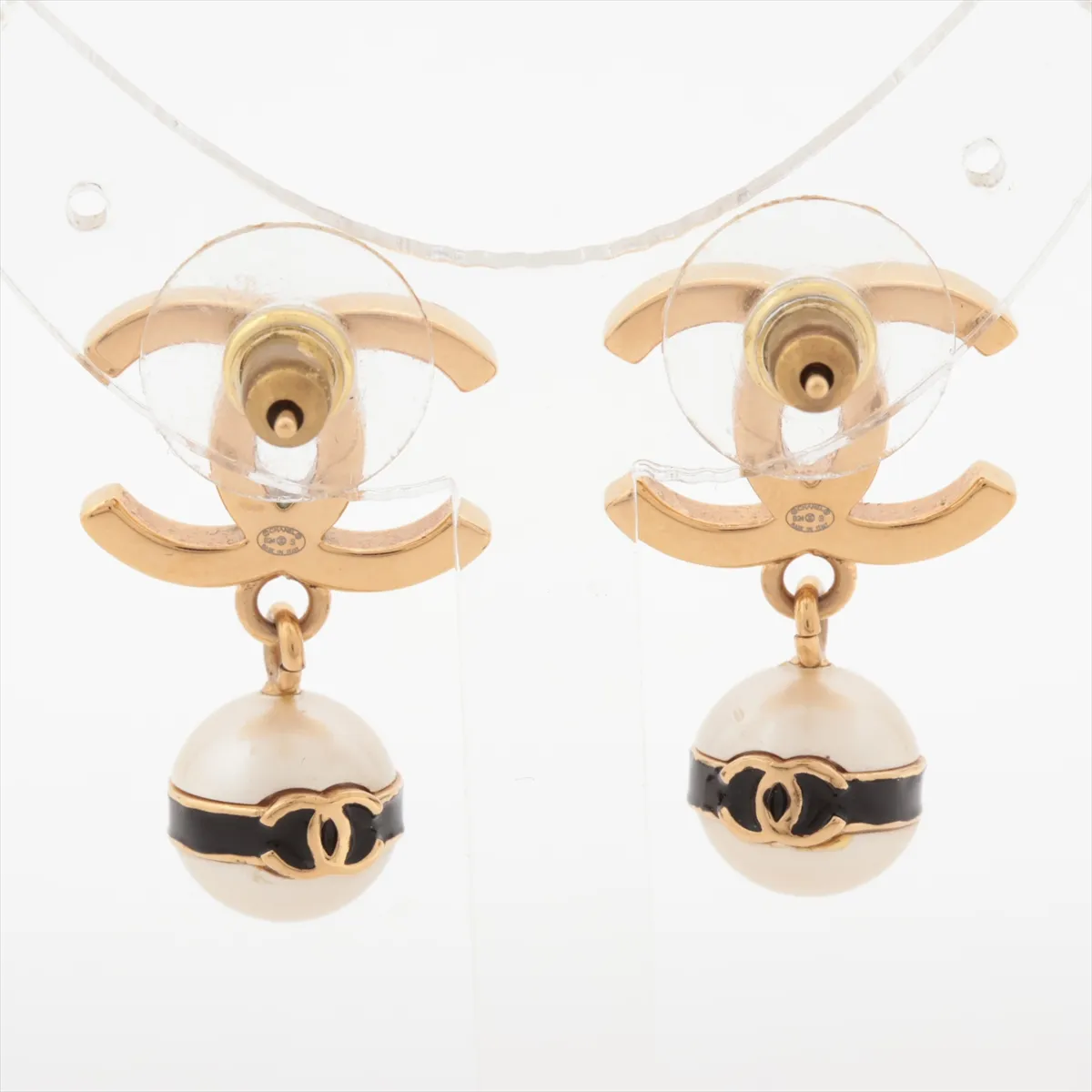 Cocomark B24S Earrings (for both ears) GP x Fake Pearl Gold — view 2