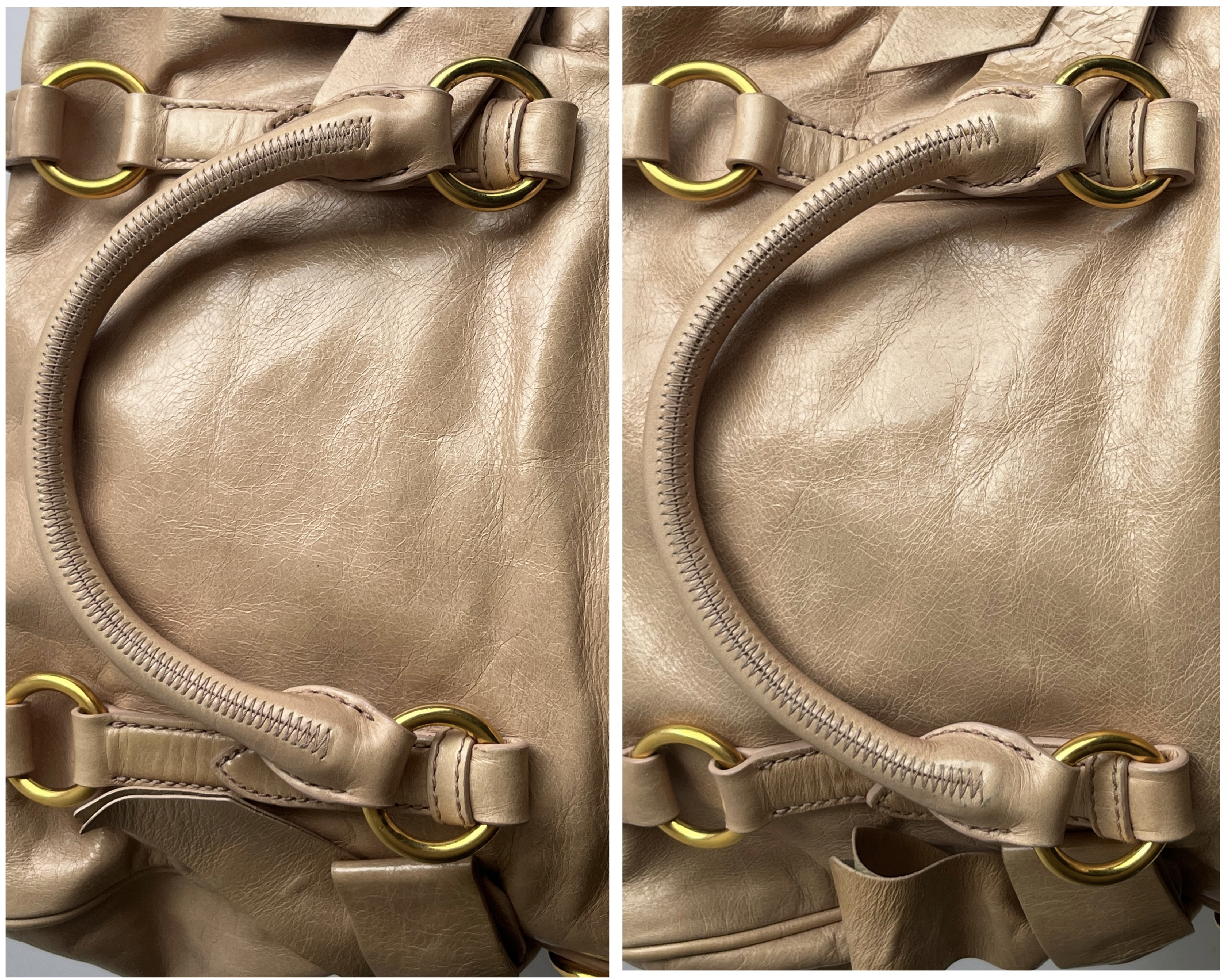 Vitello Luxe 2-Way Handbag with Shoulder Strap — view 9