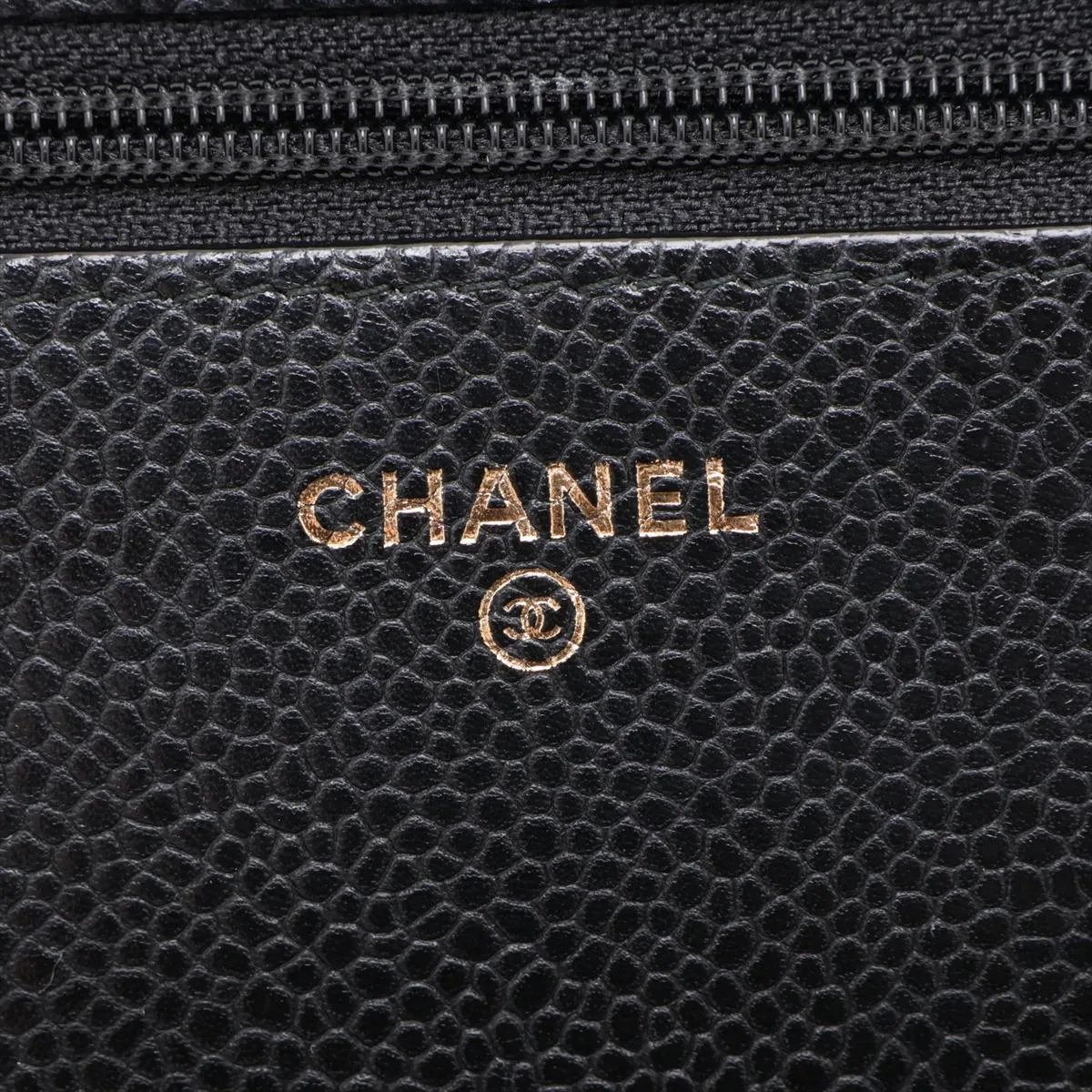 Coco Lock Caviar Skin Chain Wallet, Black, 25636560, Serial Number 25-series, A80766 — view 10
