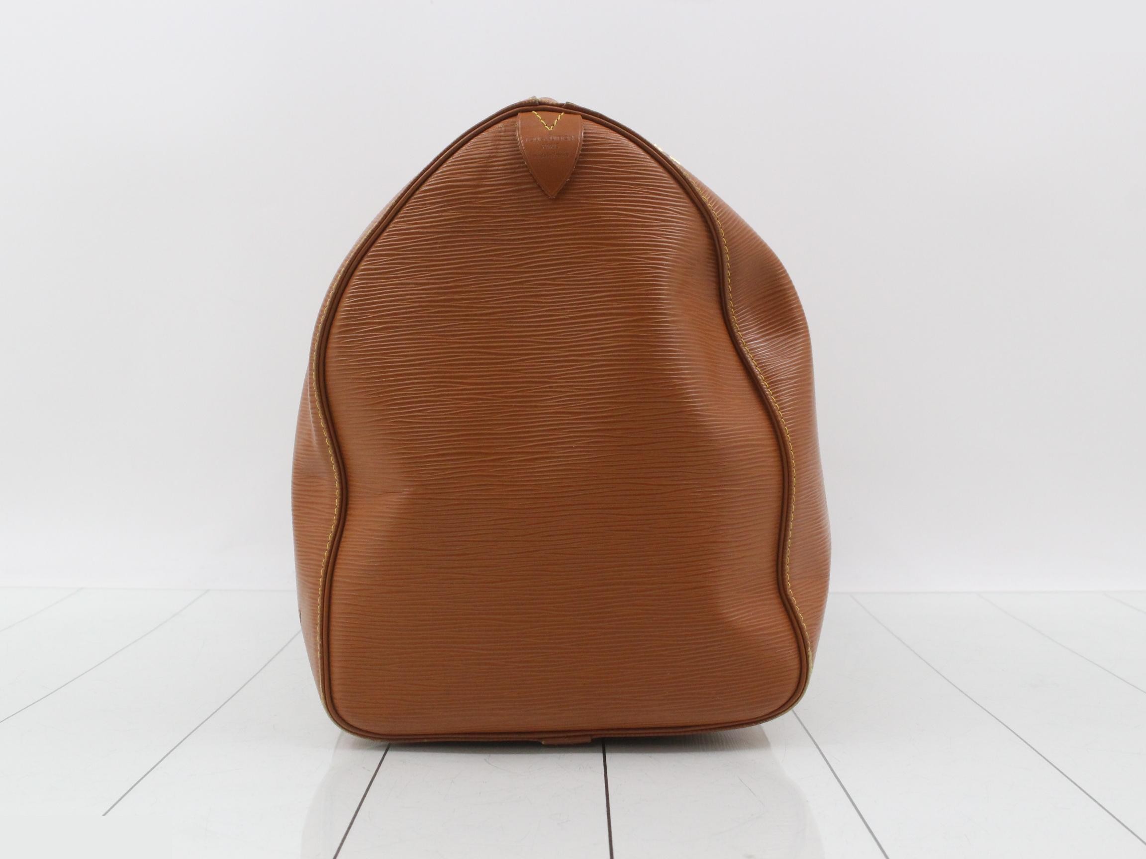 Epi Keepall 50 Zipang Gold Boston Bag — view 3