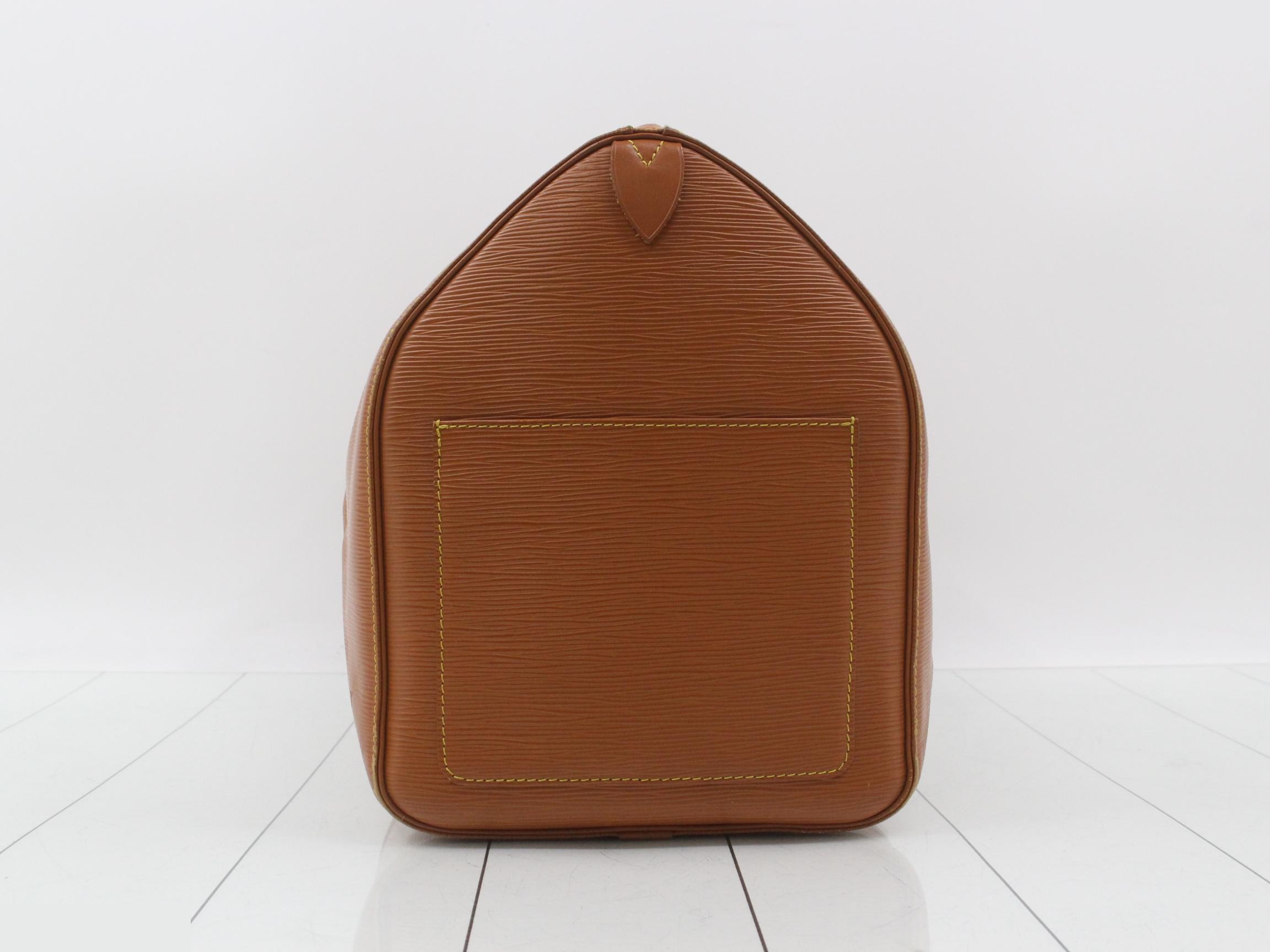 Epi Keepall 50 Zipang Gold Boston Bag — view 4