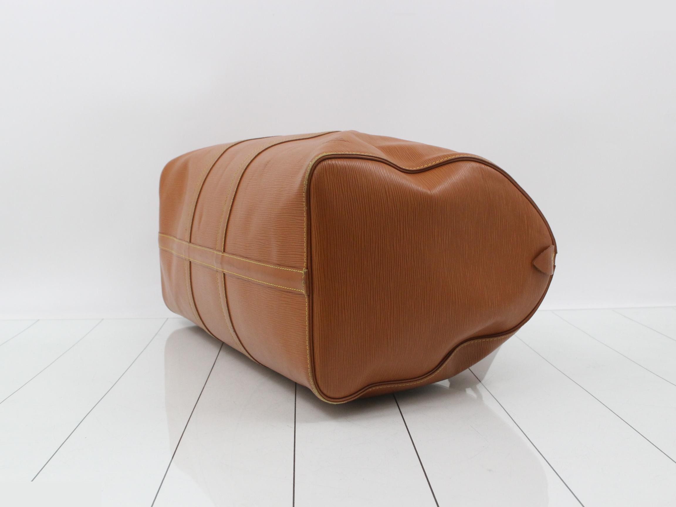 Epi Keepall 50 Zipang Gold Boston Bag — view 6