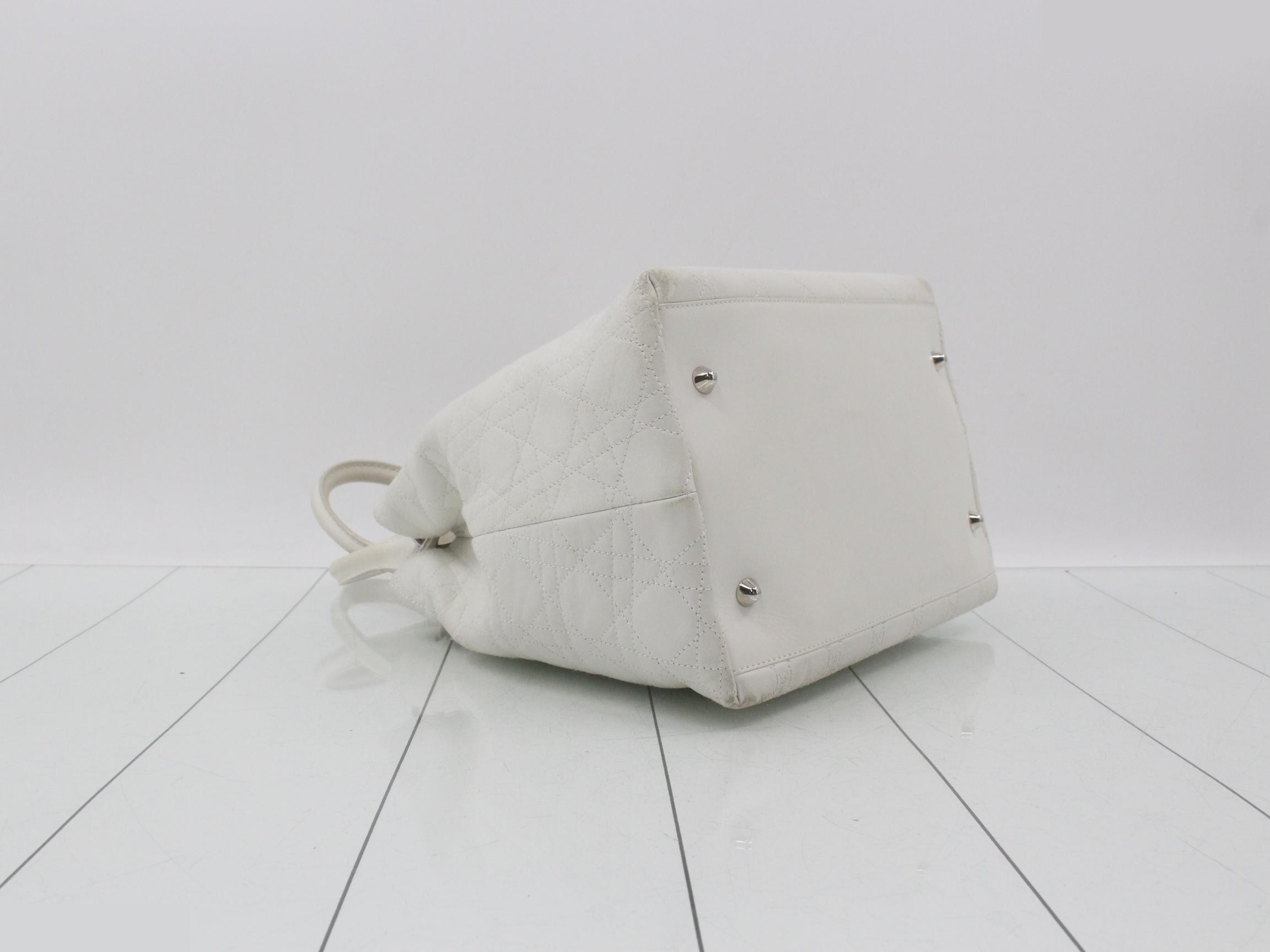 Lady Dior White Handbag — view 5