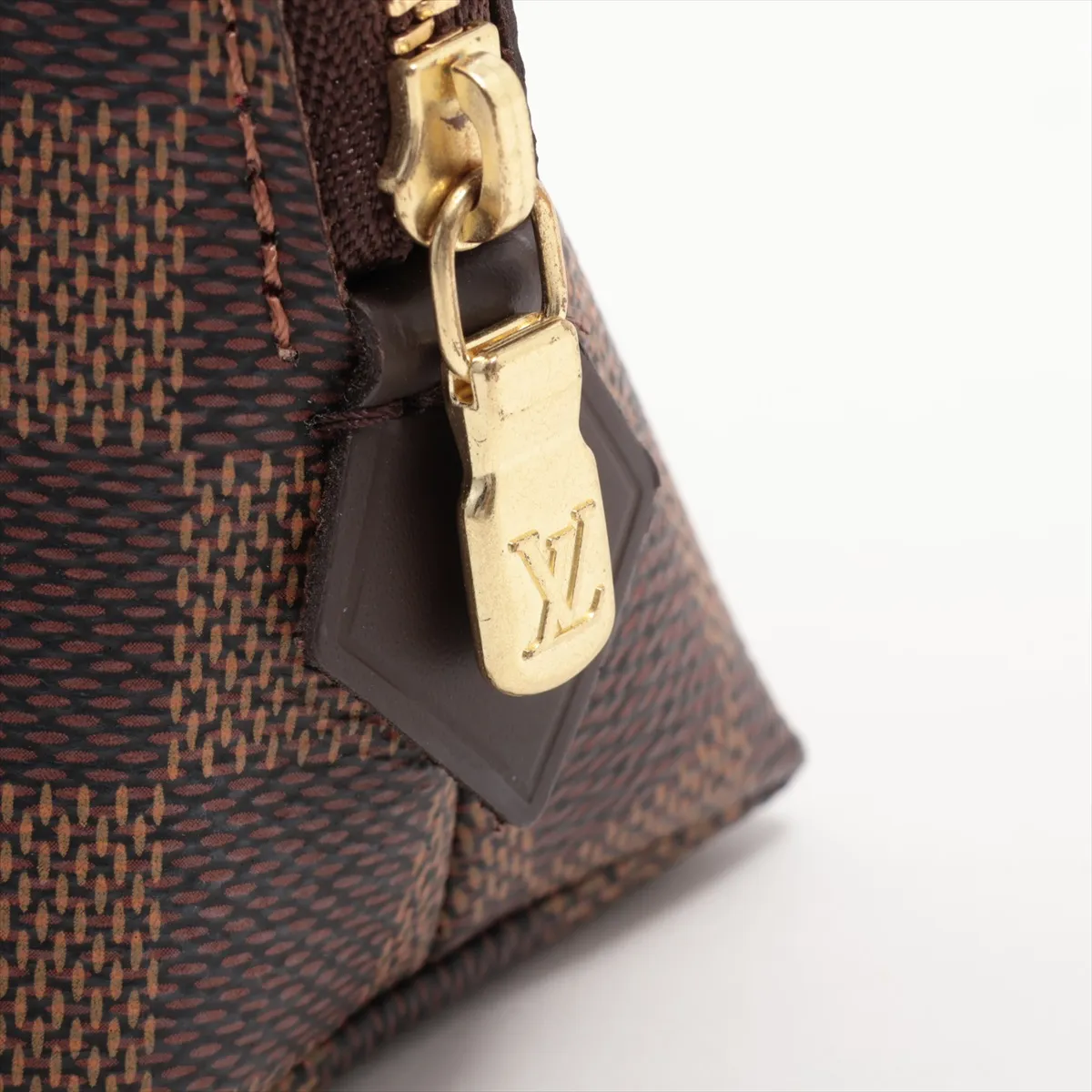 Damier Pochette Cosmetic PM N47516 Brown Pouch RFID Reactive — view 5