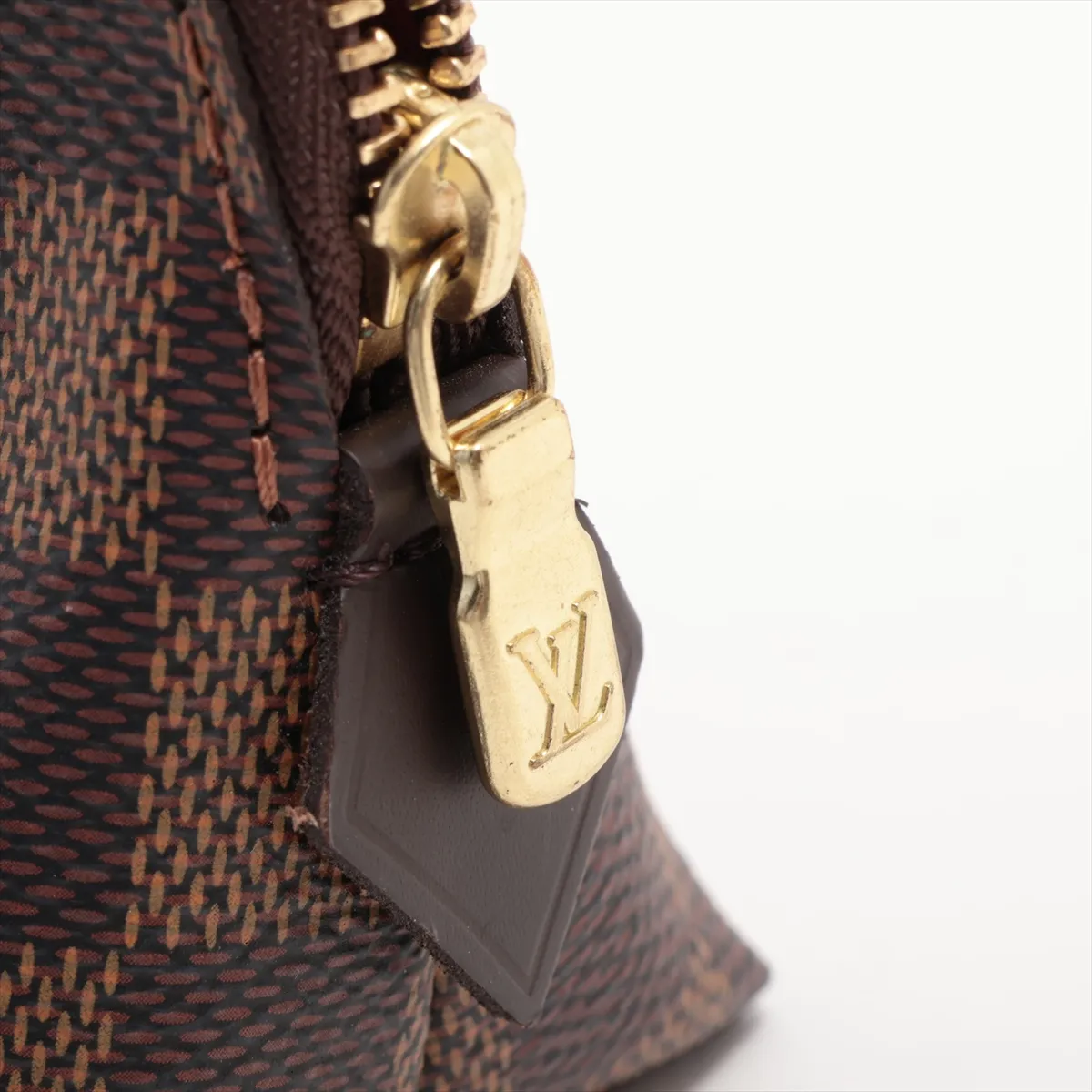 Damier Pochette Cosmetic PM N47516 Brown Pouch RFID Reactive — view 6
