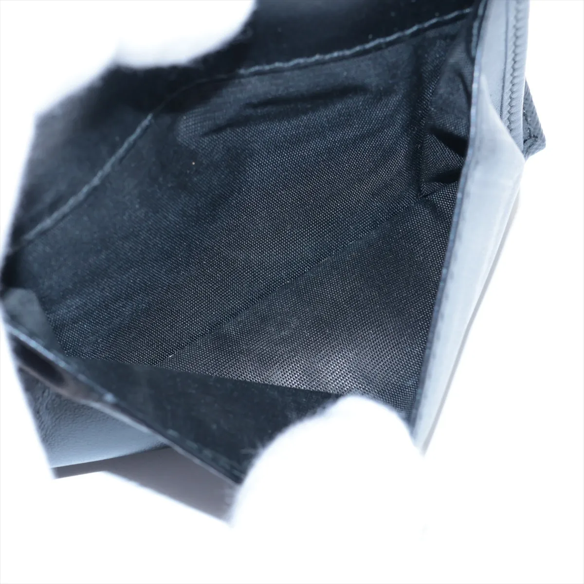 Saffiano 1MV204 Leather Compact Wallet, Black — view 5