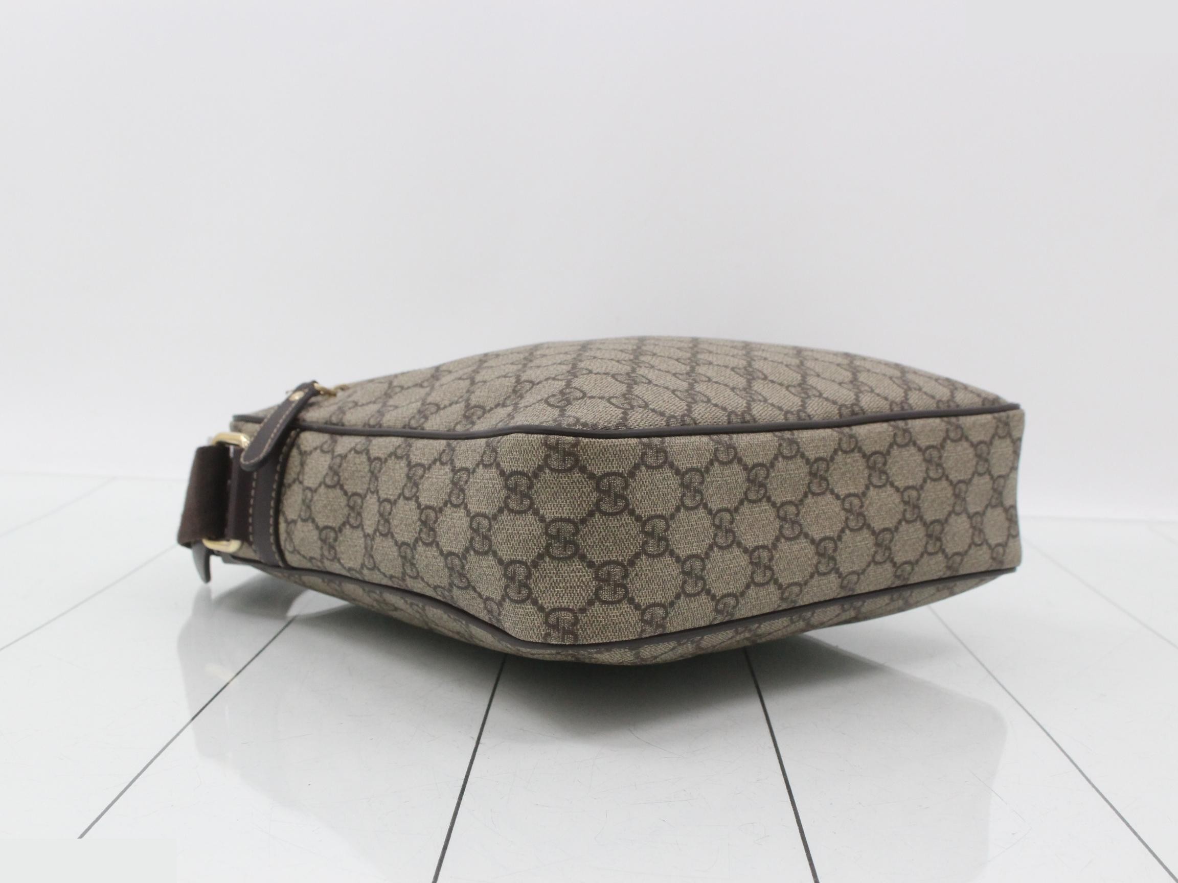 PVC x Canvas GG Supreme Shoulder Bag, Beige/Brown — view 5