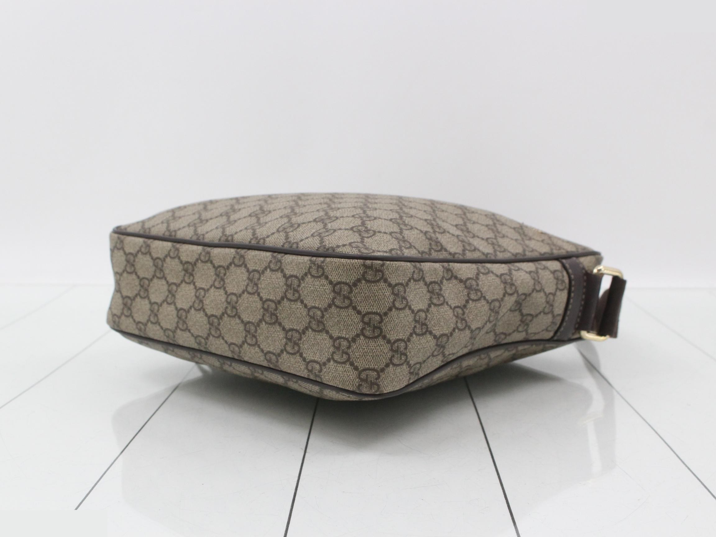 PVC x Canvas GG Supreme Shoulder Bag, Beige/Brown — view 6