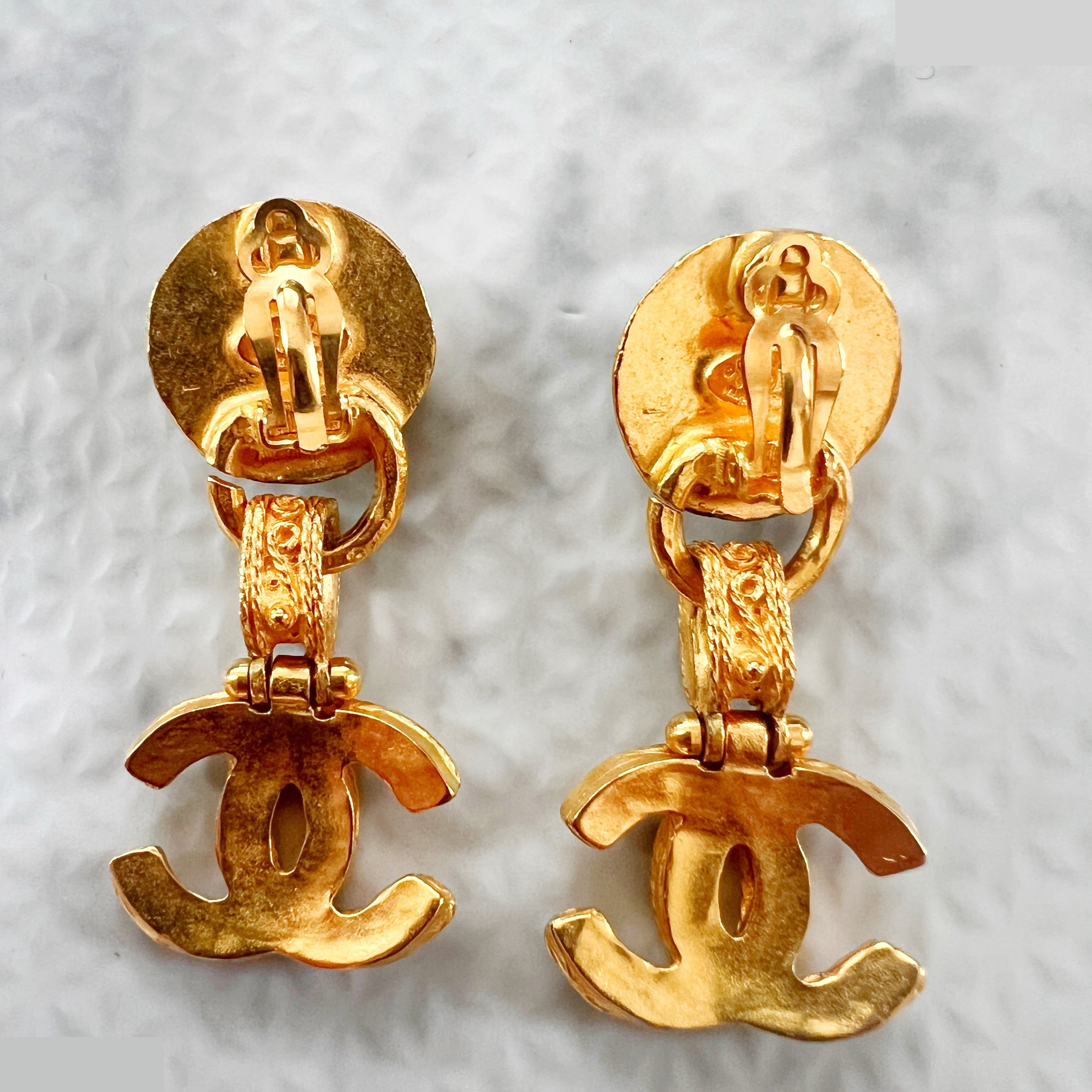 94A Color Stone Swing Coco Mark Earrings 94A — view 5