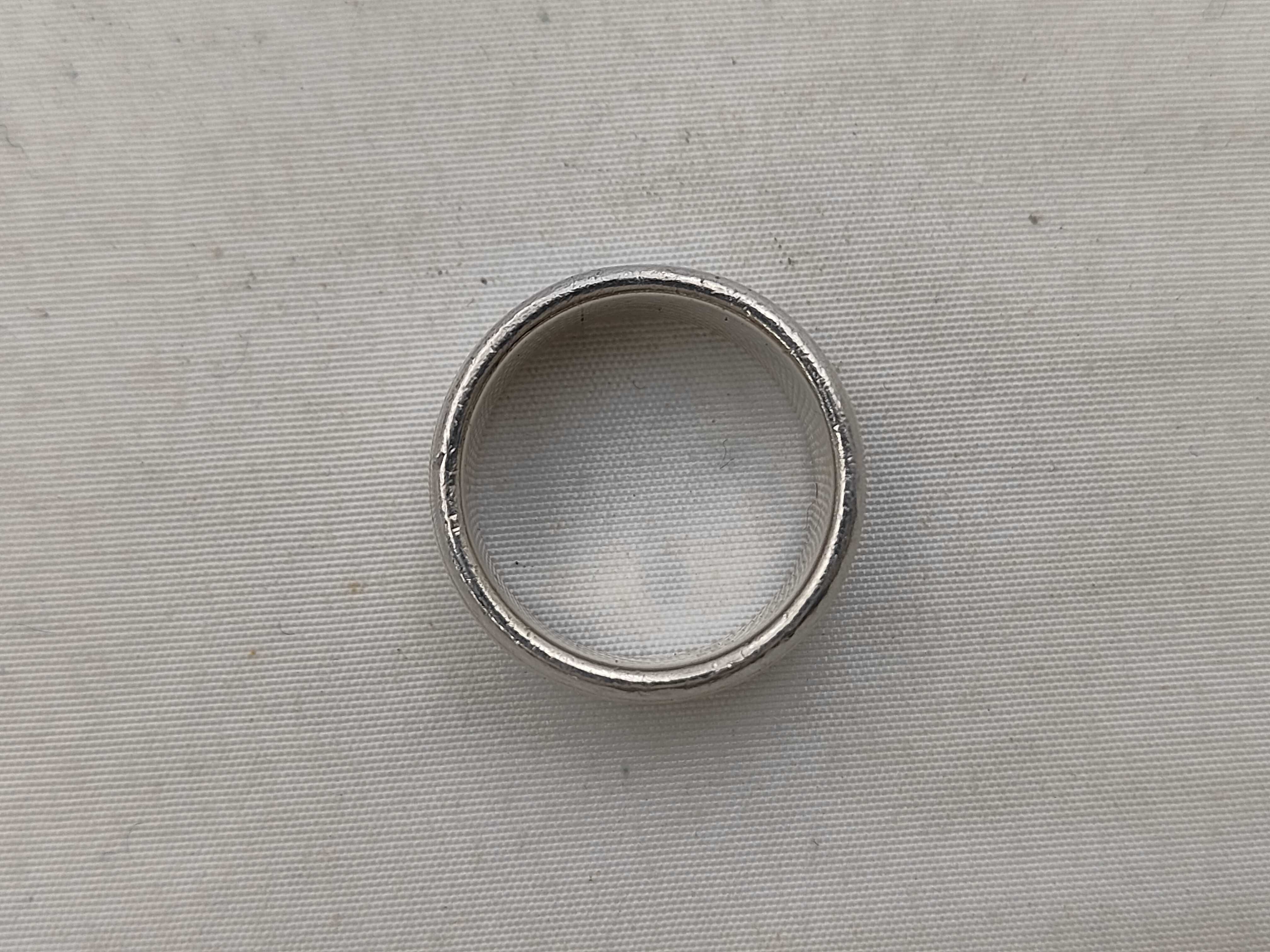 H-logo ring, 750/925 combination, size 48. — view 3