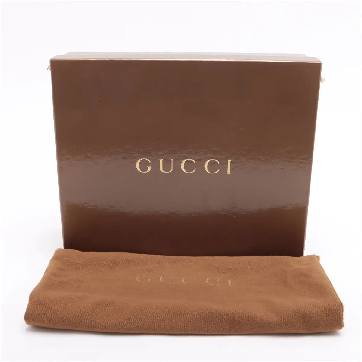 GG Nylon x Leather Shoulder Bag Gold 145750 — view 10