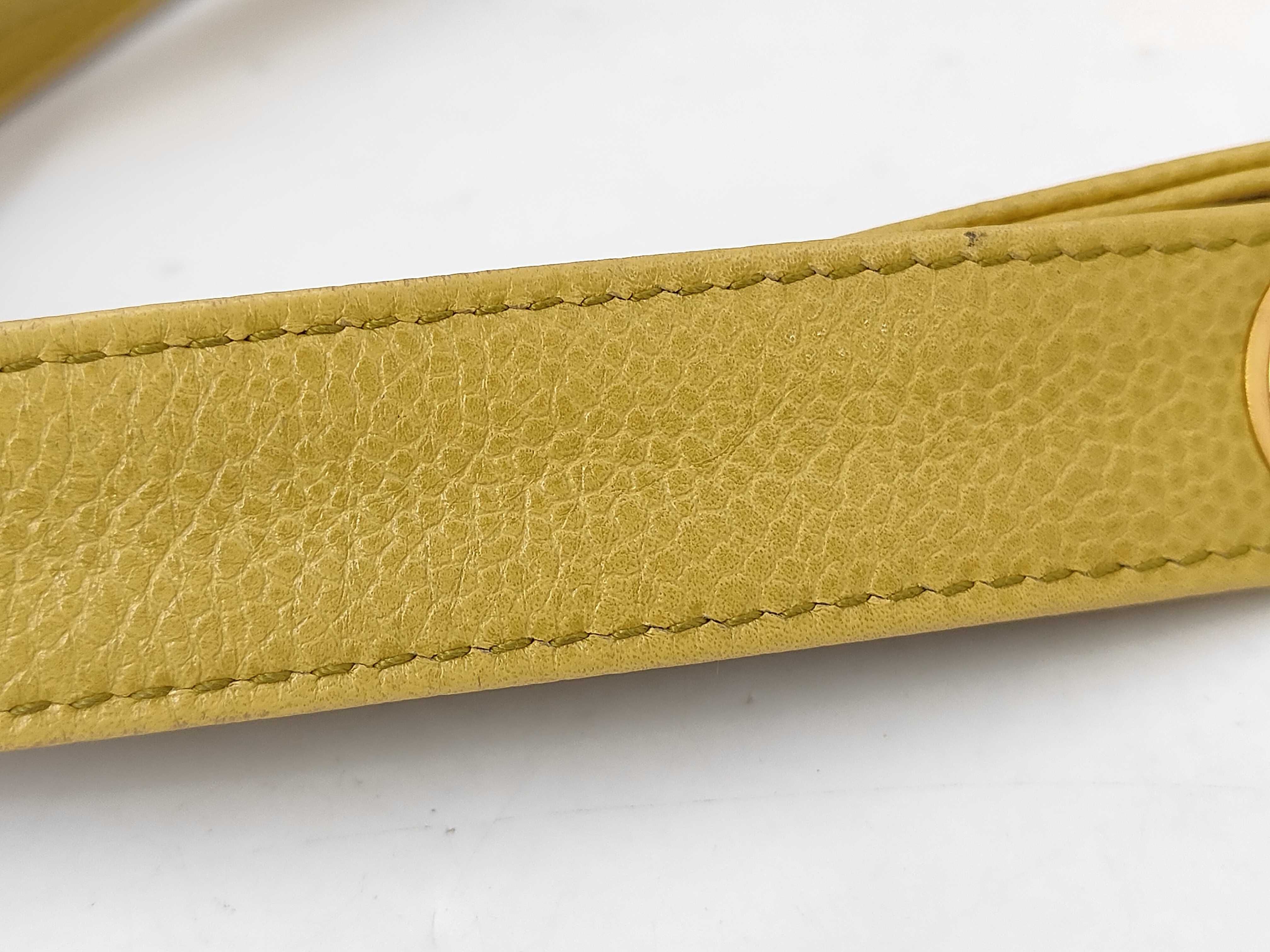 Caviar Skin Chain Tote 5313058 Yellow (Department Store Seal 98/7/22YS) Tote Bag — view 5