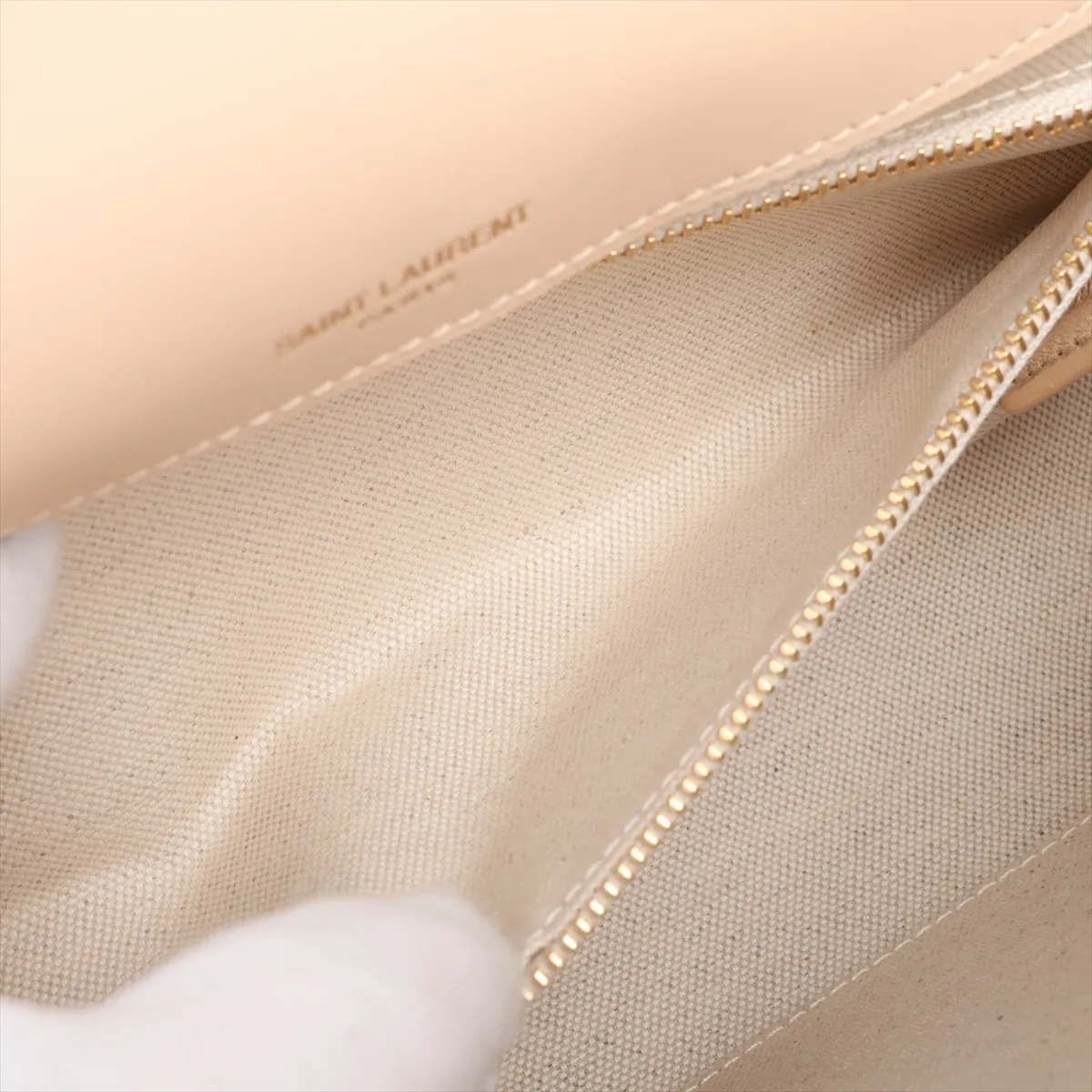 Jamie Raffia Chain Shoulder Bag, Beige, 515821 — view 8