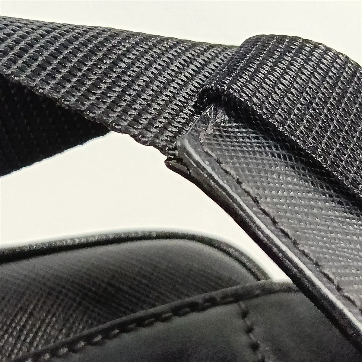 Leather Body Bag, Black — view 12