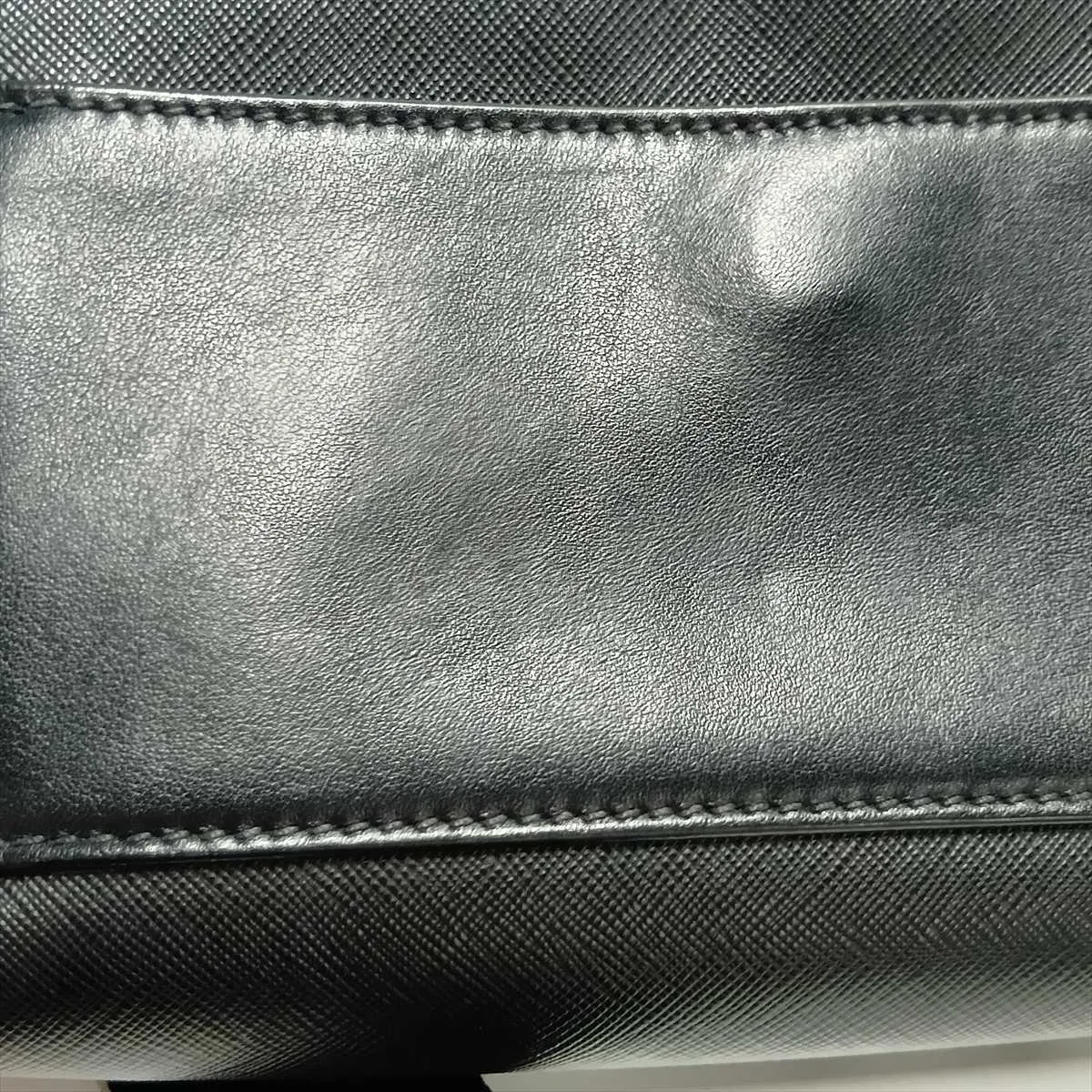 Leather Body Bag, Black — view 14