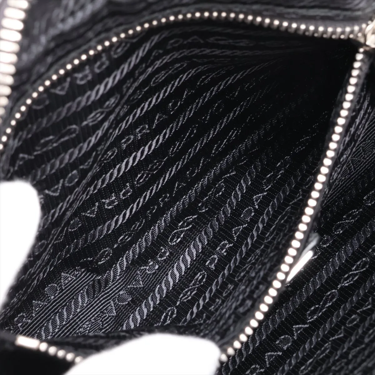 Leather Body Bag, Black — view 7