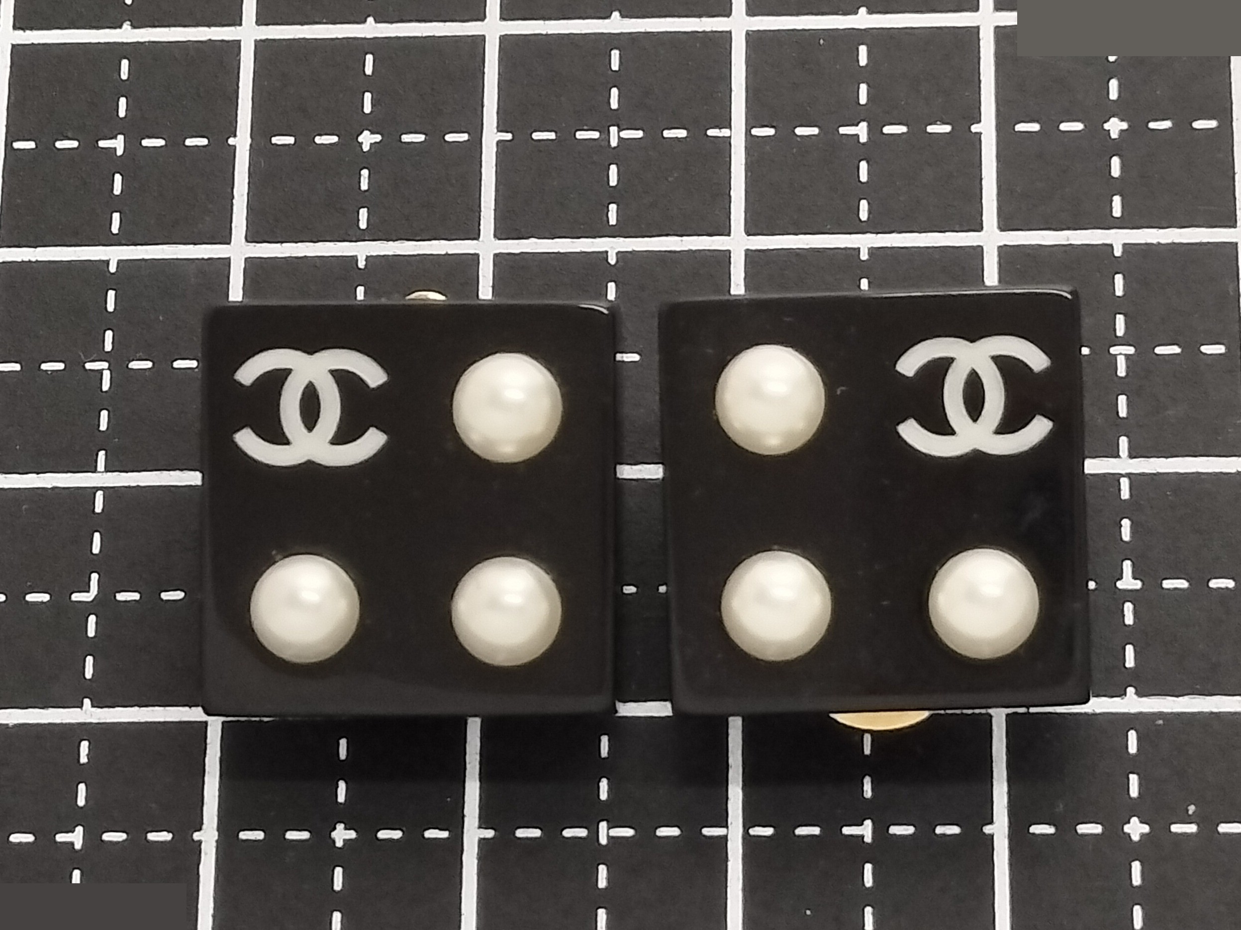 Coco F Pearl Black Earrings — view 6