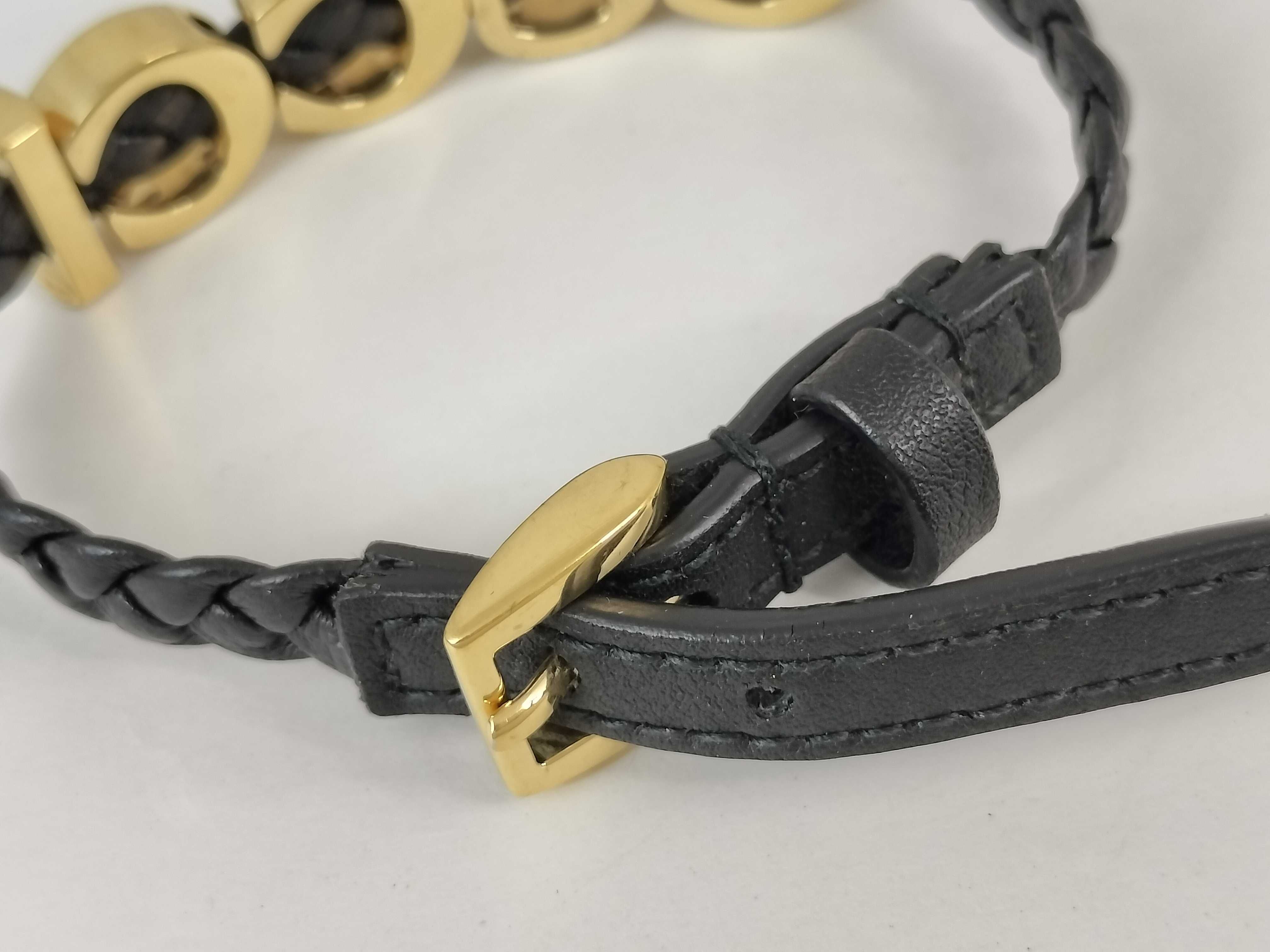 logo leather bracelet (bracelet/bangle) — view 2