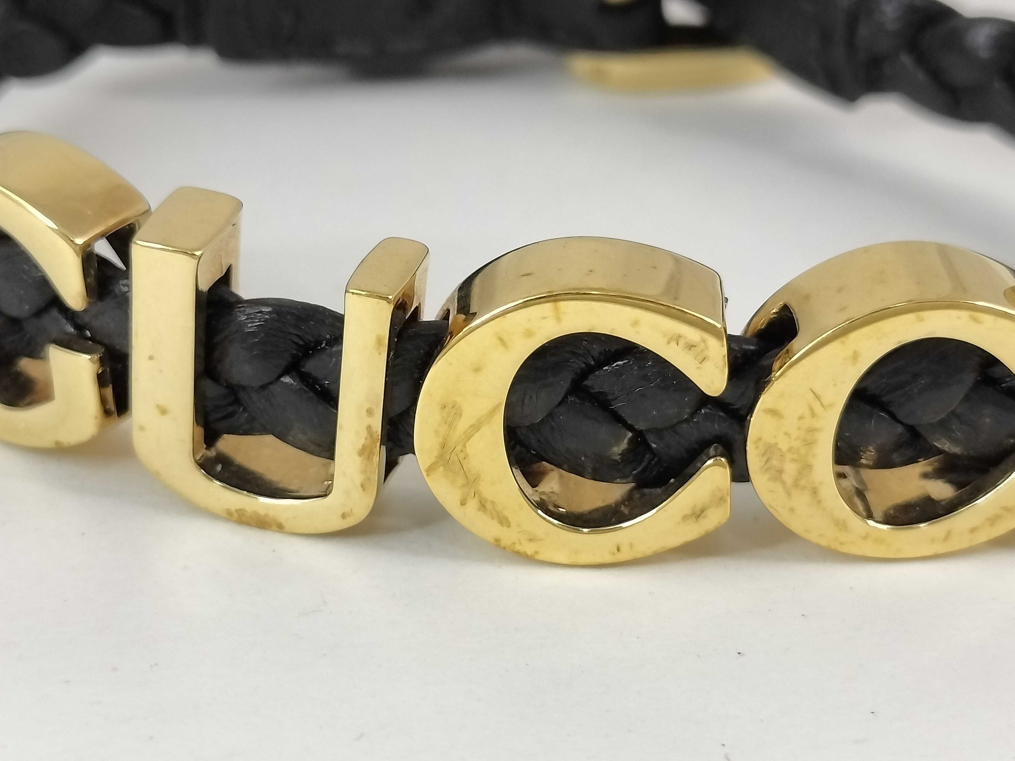 logo leather bracelet (bracelet/bangle) — view 5
