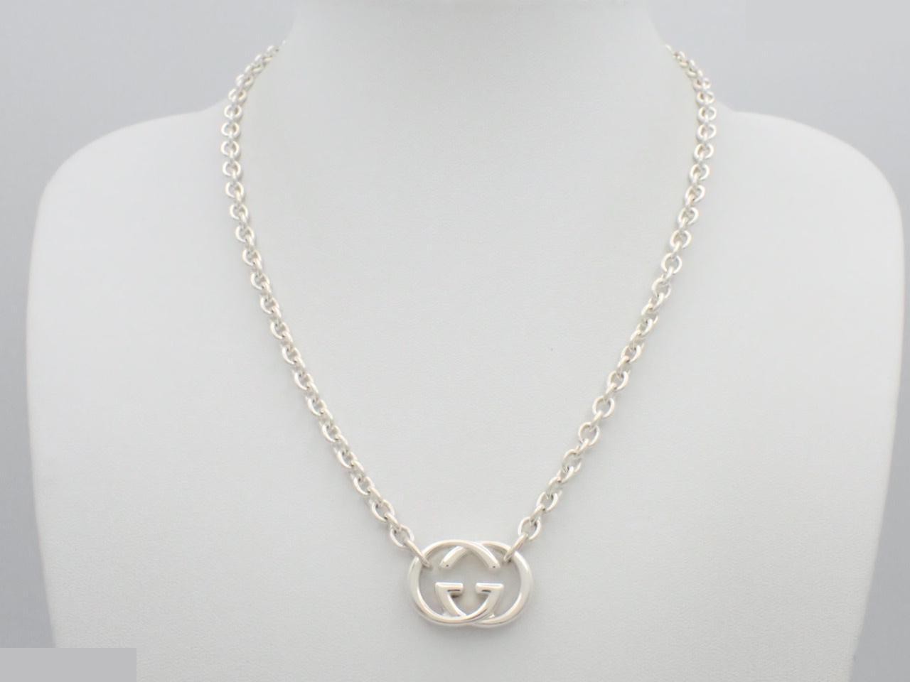 Interlocking Necklace, 925 sterling silver, 27.8g, chain approximately 40cm — view 3
