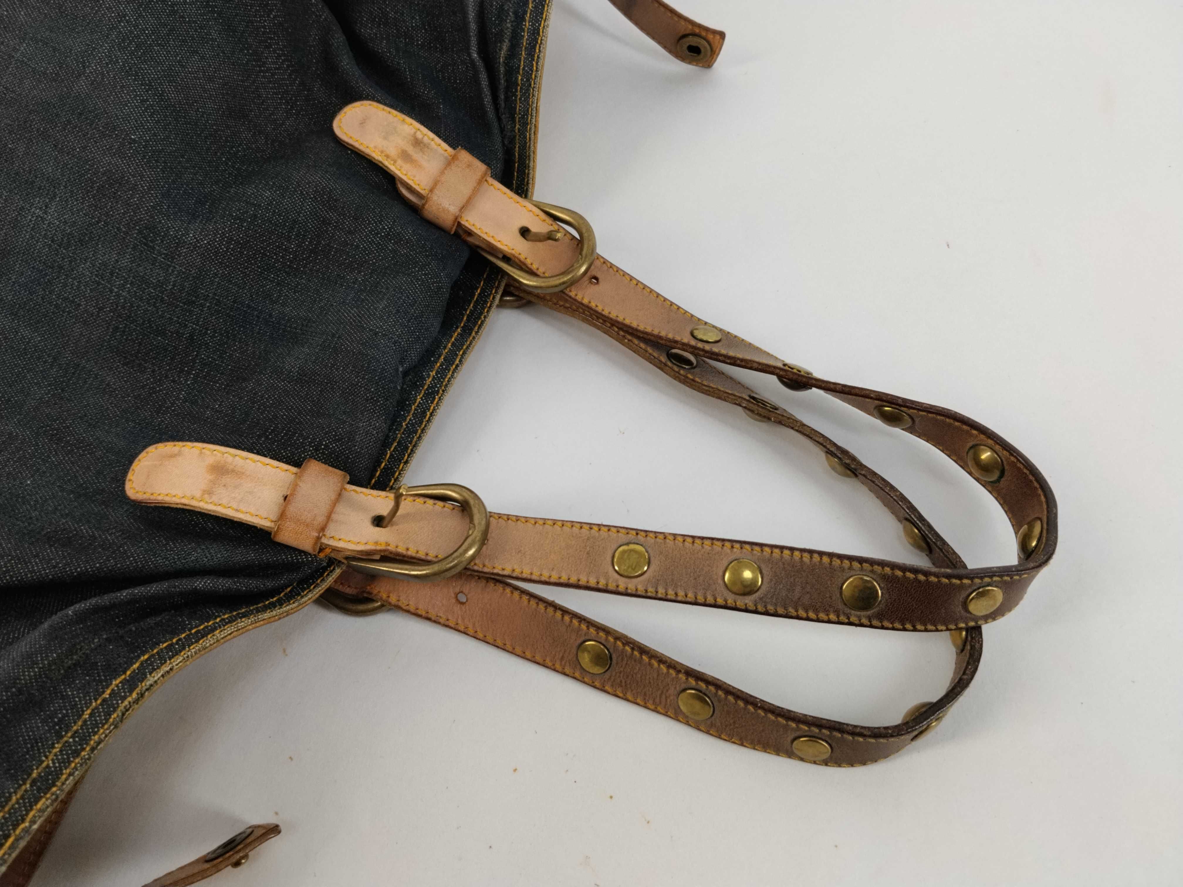 denim tote bag — view 3